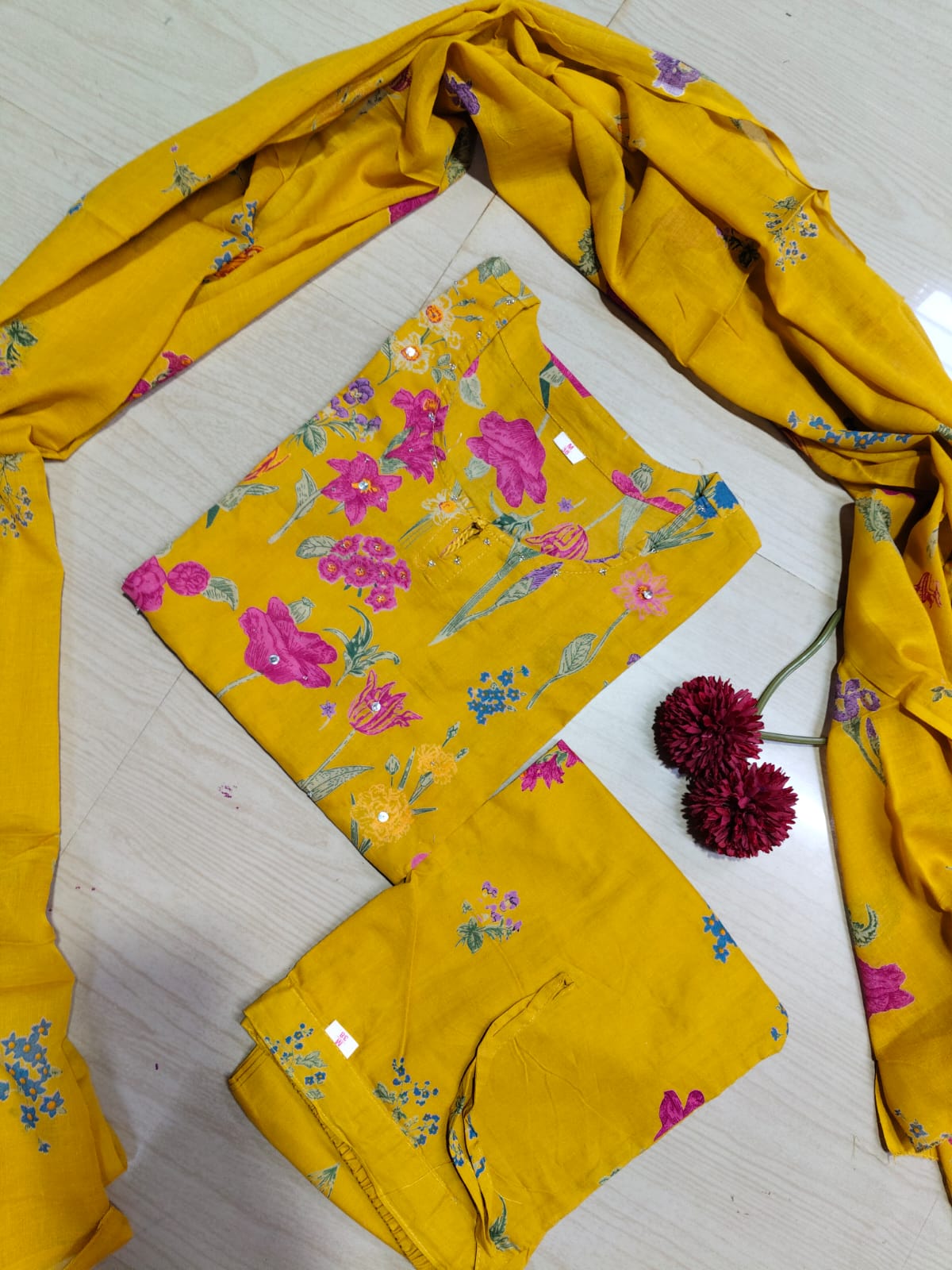 Budgeted Cotton 3 Piece Set - BC63