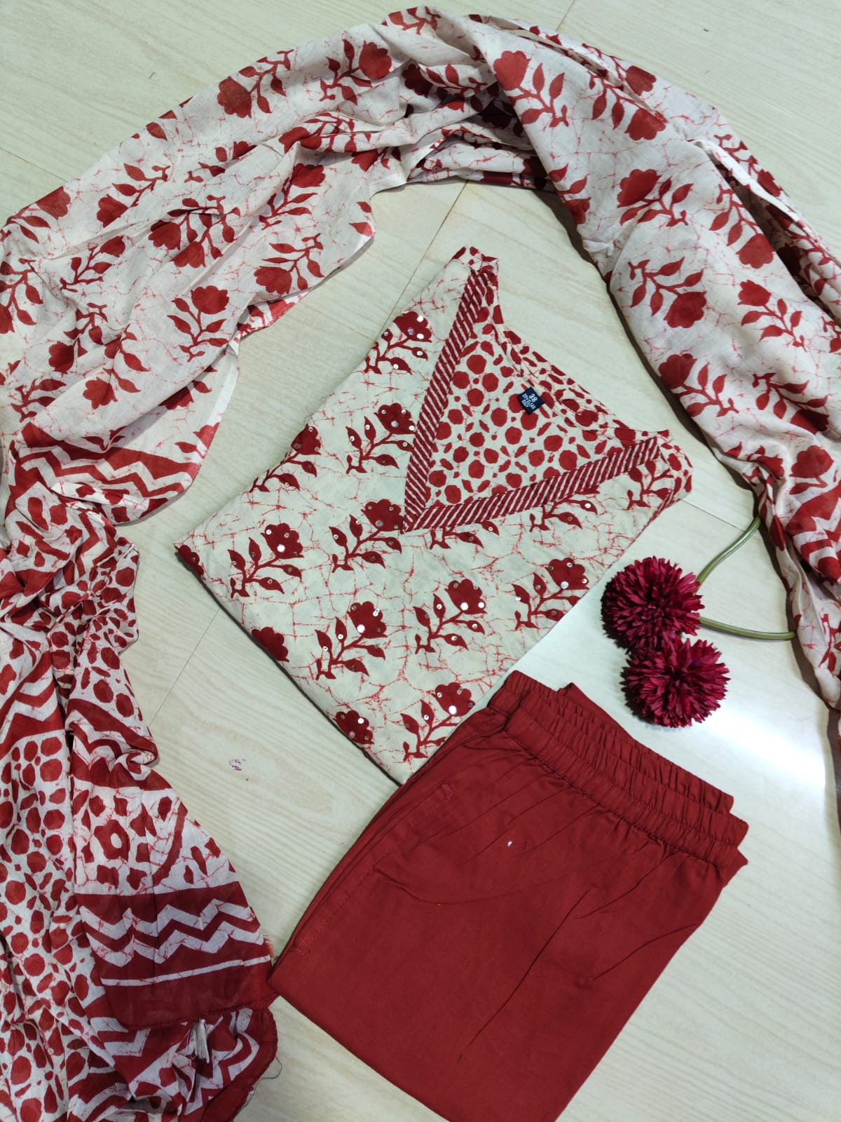 Budgeted Cotton 3 Piece Set - BC64