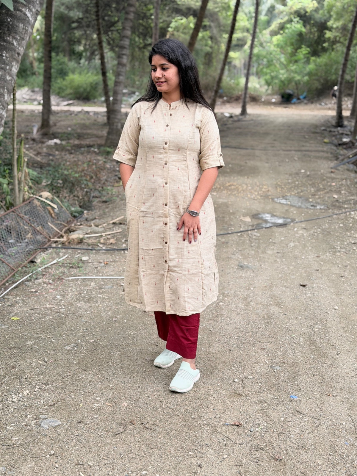 A Line Cotton Kurti AL64
