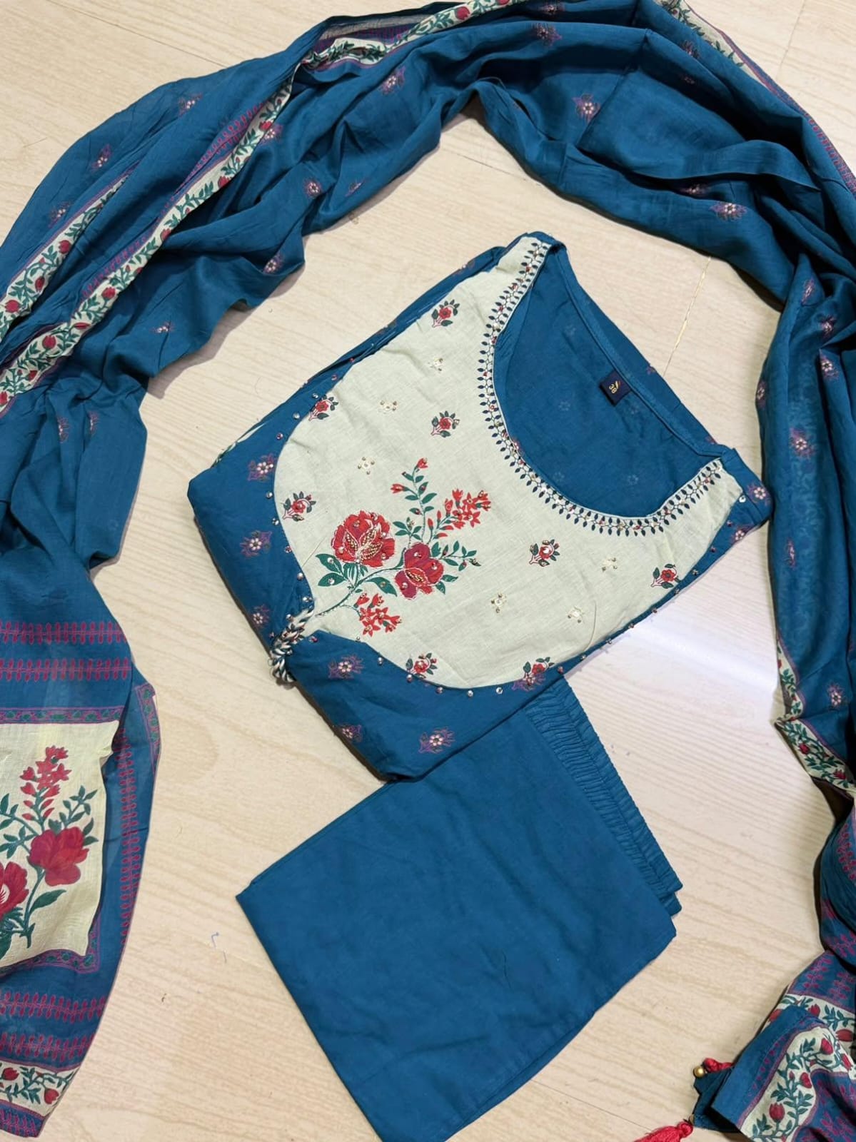 Cotton Floral Anarkali - CA64
