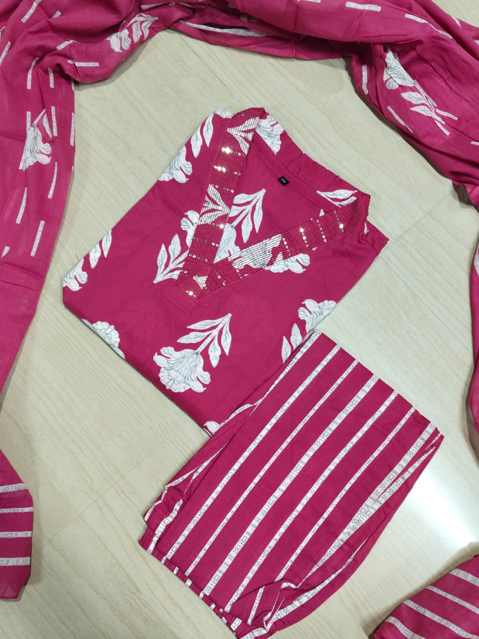 Budgeted Cotton 3 Piece Set - BC65