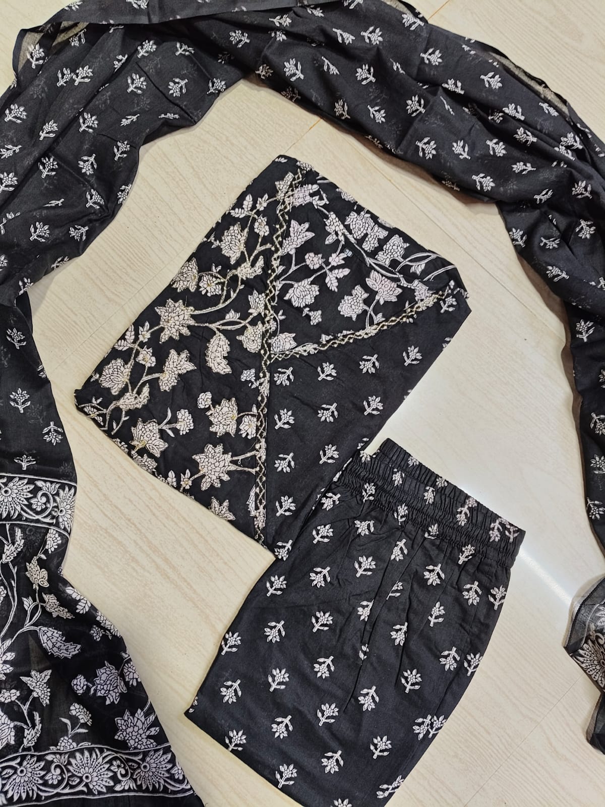 Cotton Floral Anarkali - CA65