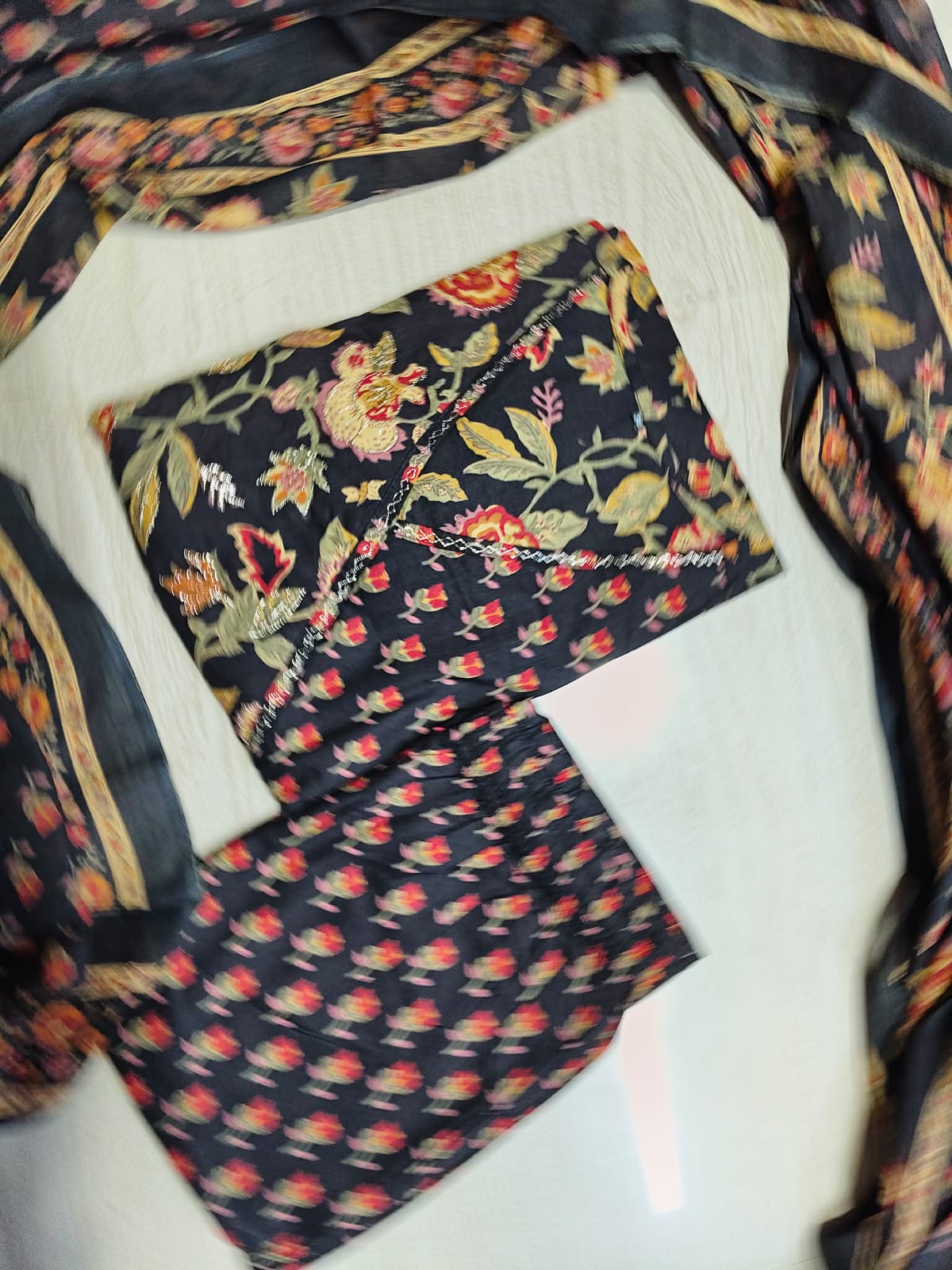 Cotton Floral Anarkali - CA68