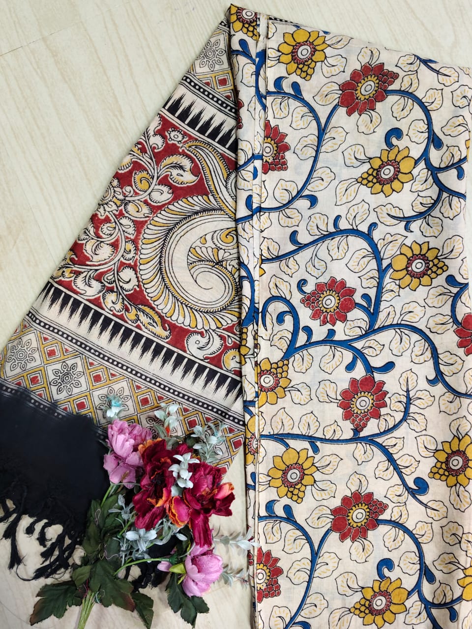 Kalamkari Pure Cotton Duppatas KCD06
