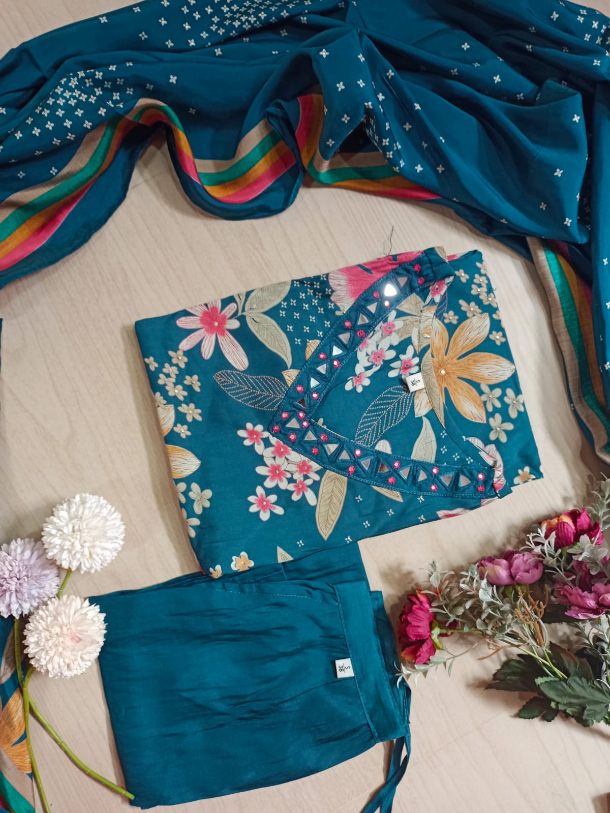 Premium Modal Chanderi Silk Kurti - CSK09