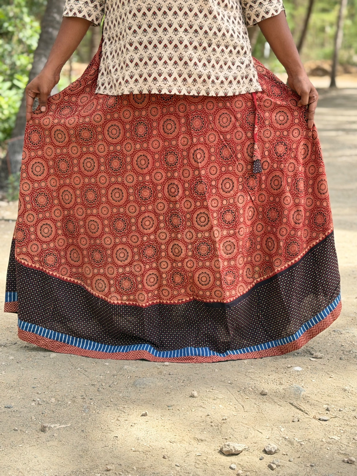 Ajrak Cotton Skirts SS06