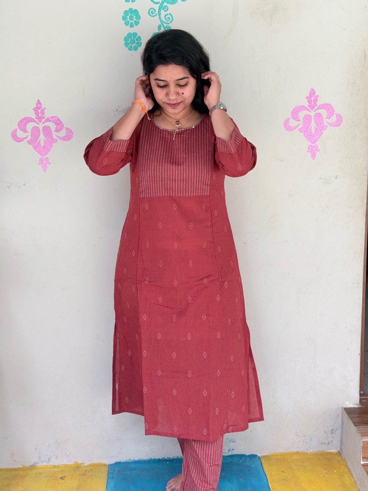 A Line Cotton Kurti AL75