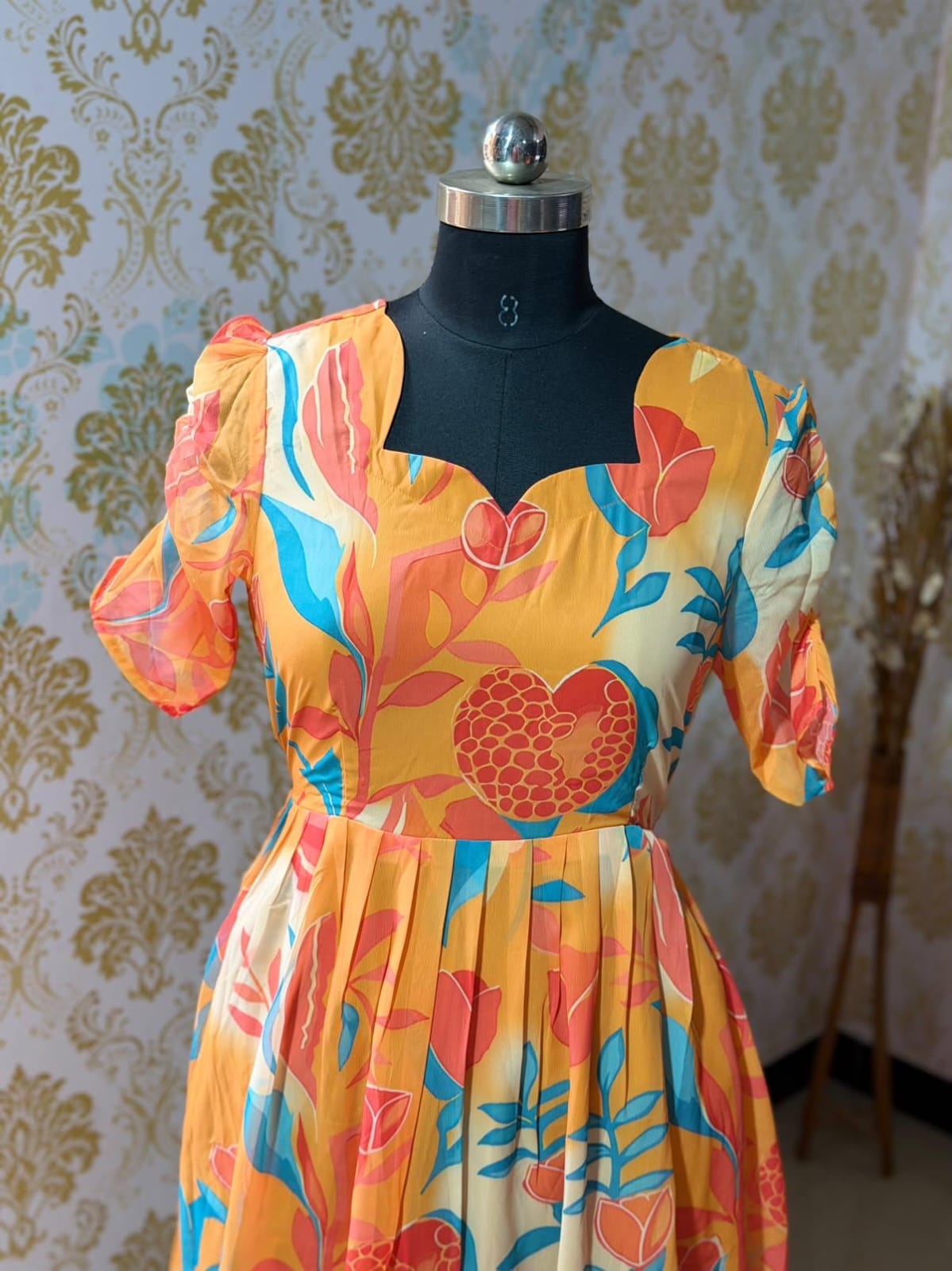 Georgette Floral Frock GFF76