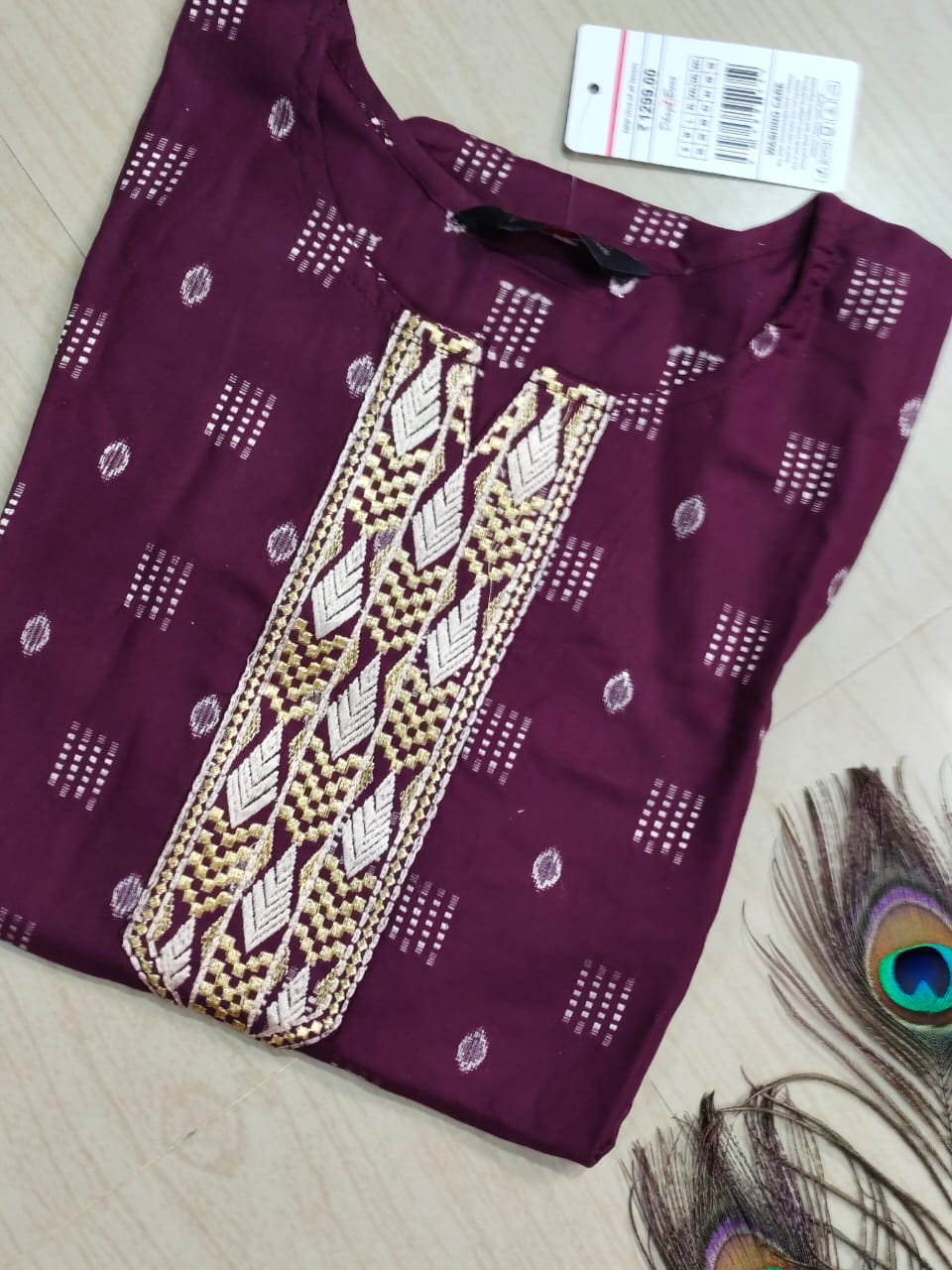 Embroidery Kurtis KN78