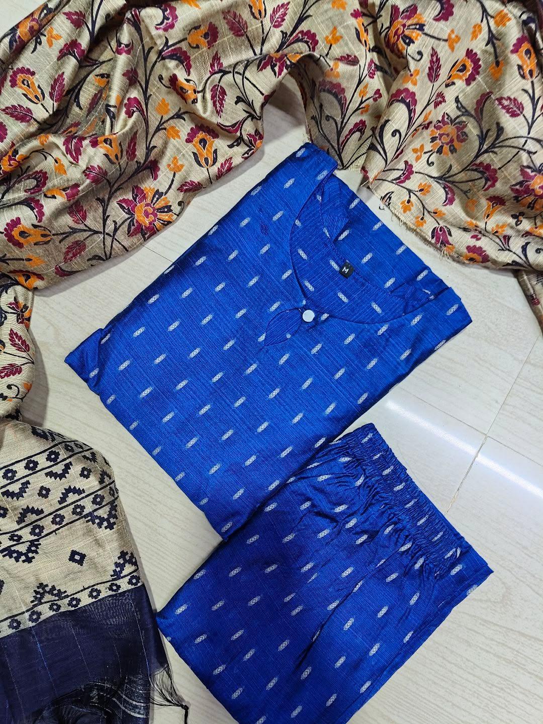 Raw Silk Kurti Set EW89