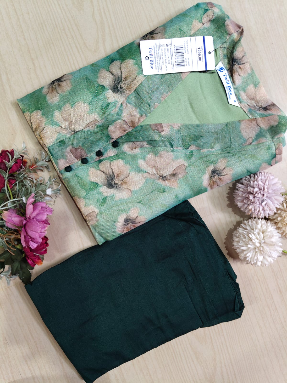 Tissue Kurti With Phant TKP06