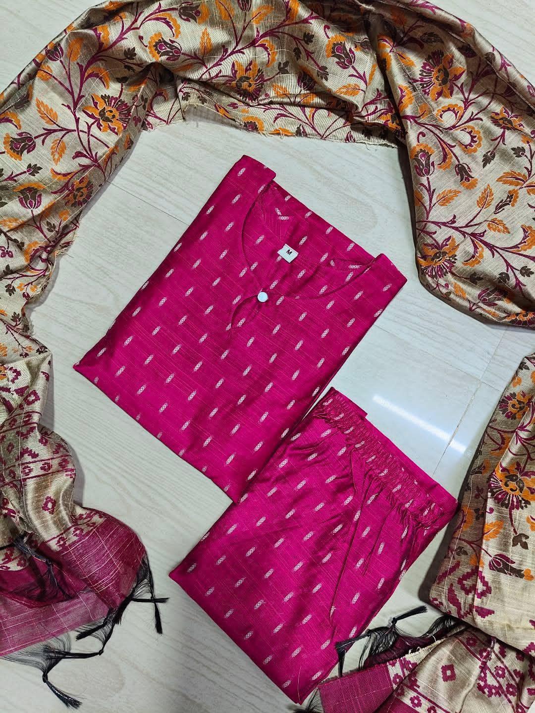 Raw Silk Kurti Set EW90