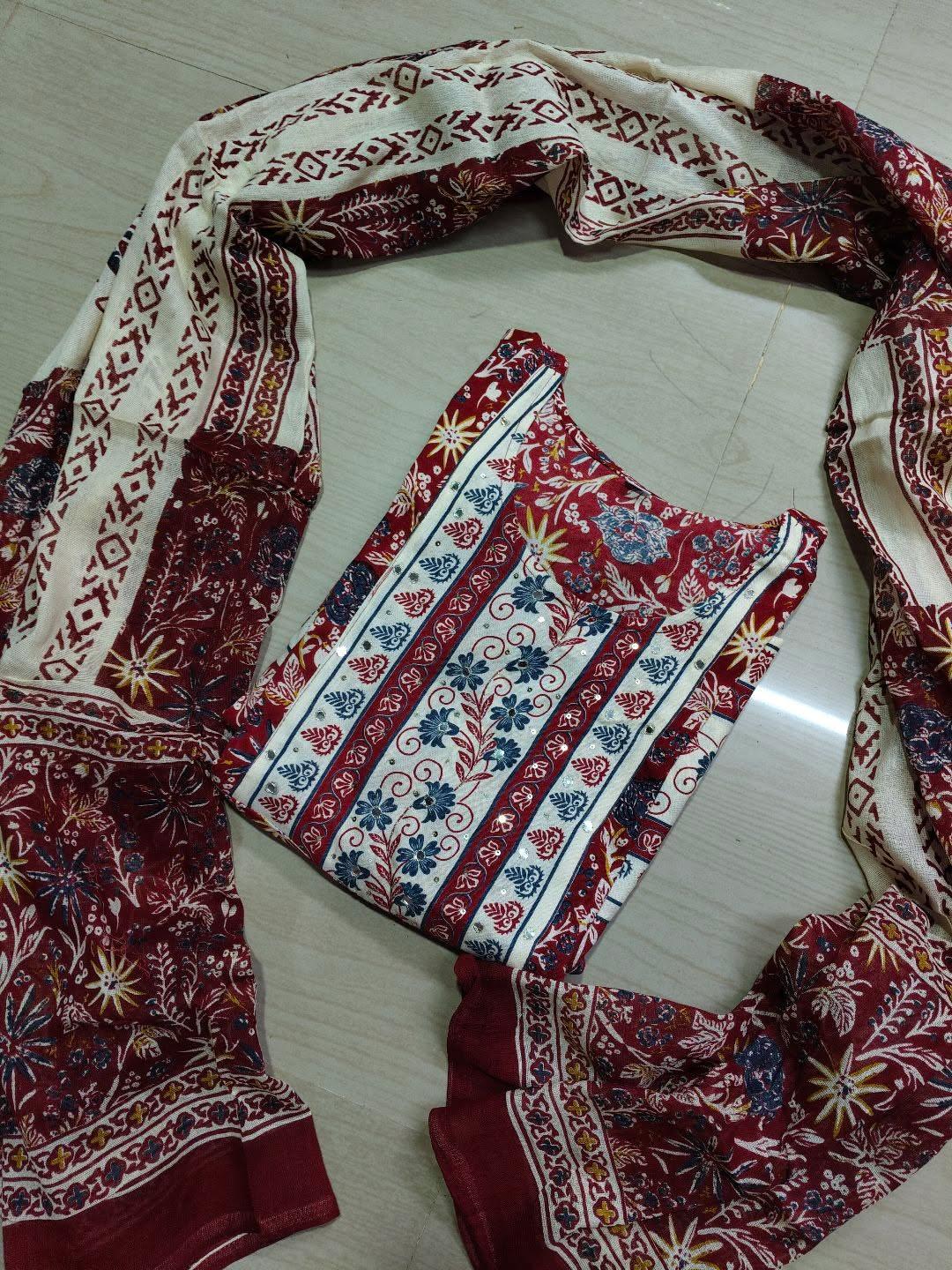 Cotton Floral Anarkali (Without Phant) AS99