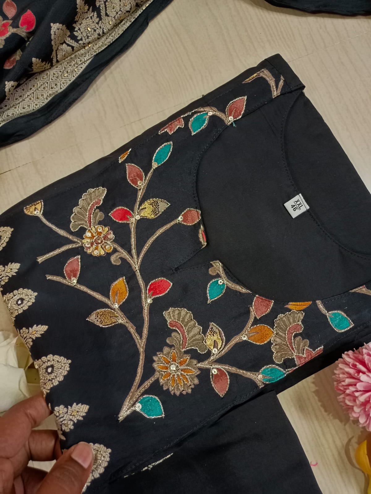 Premium Modal Chanderi Silk Kurti - CSK28