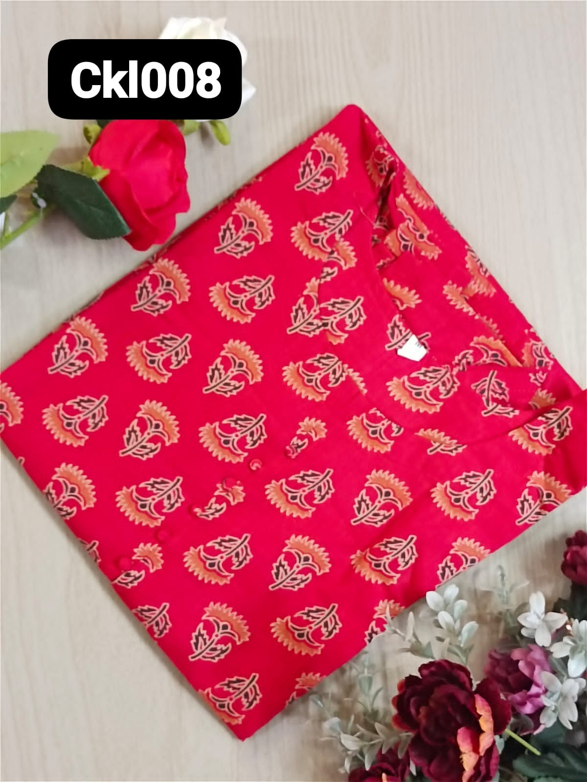 Cotton Kurti With Lining - CKL28