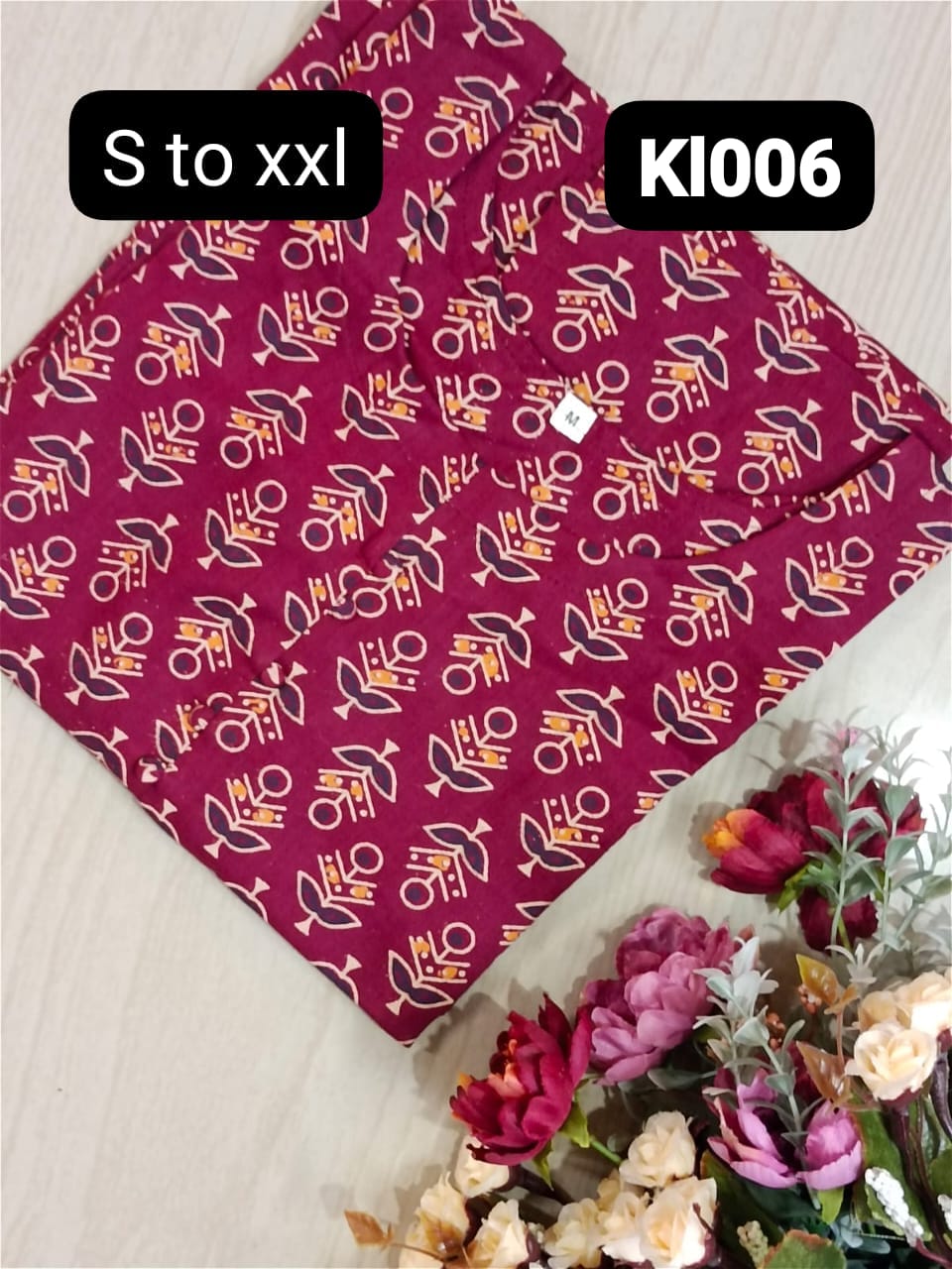 Cotton Kurtis with lining - Kl006