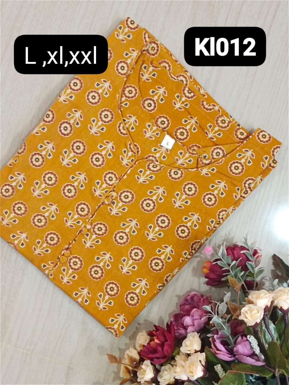 Cotton Kurtis with lining - Kl012