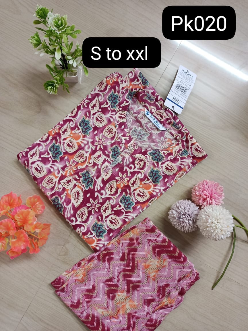 Cotton Capsule Kurti - PK039