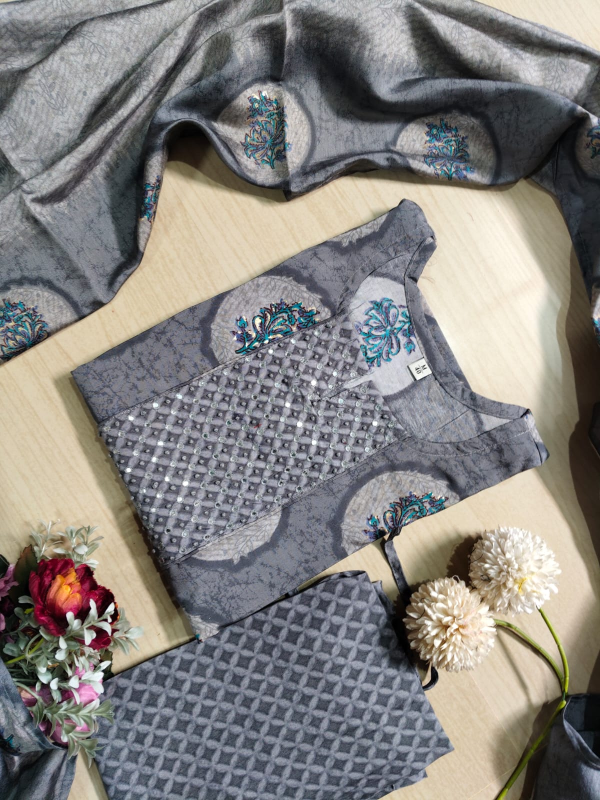 Premium Modal Chanderi Silk Kurti - CSK49