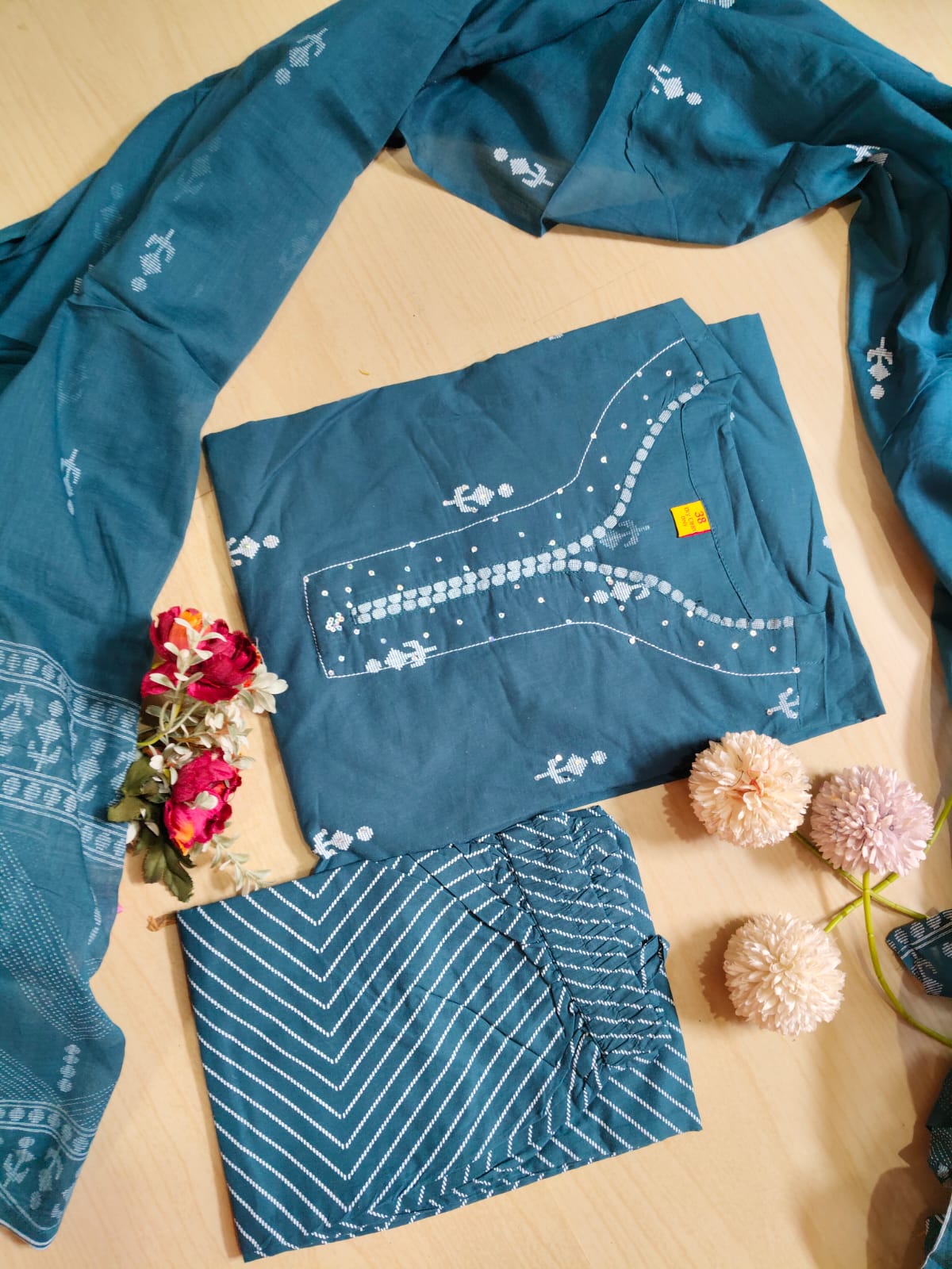 Budgeted Cotton 3 Piece Set - BC17