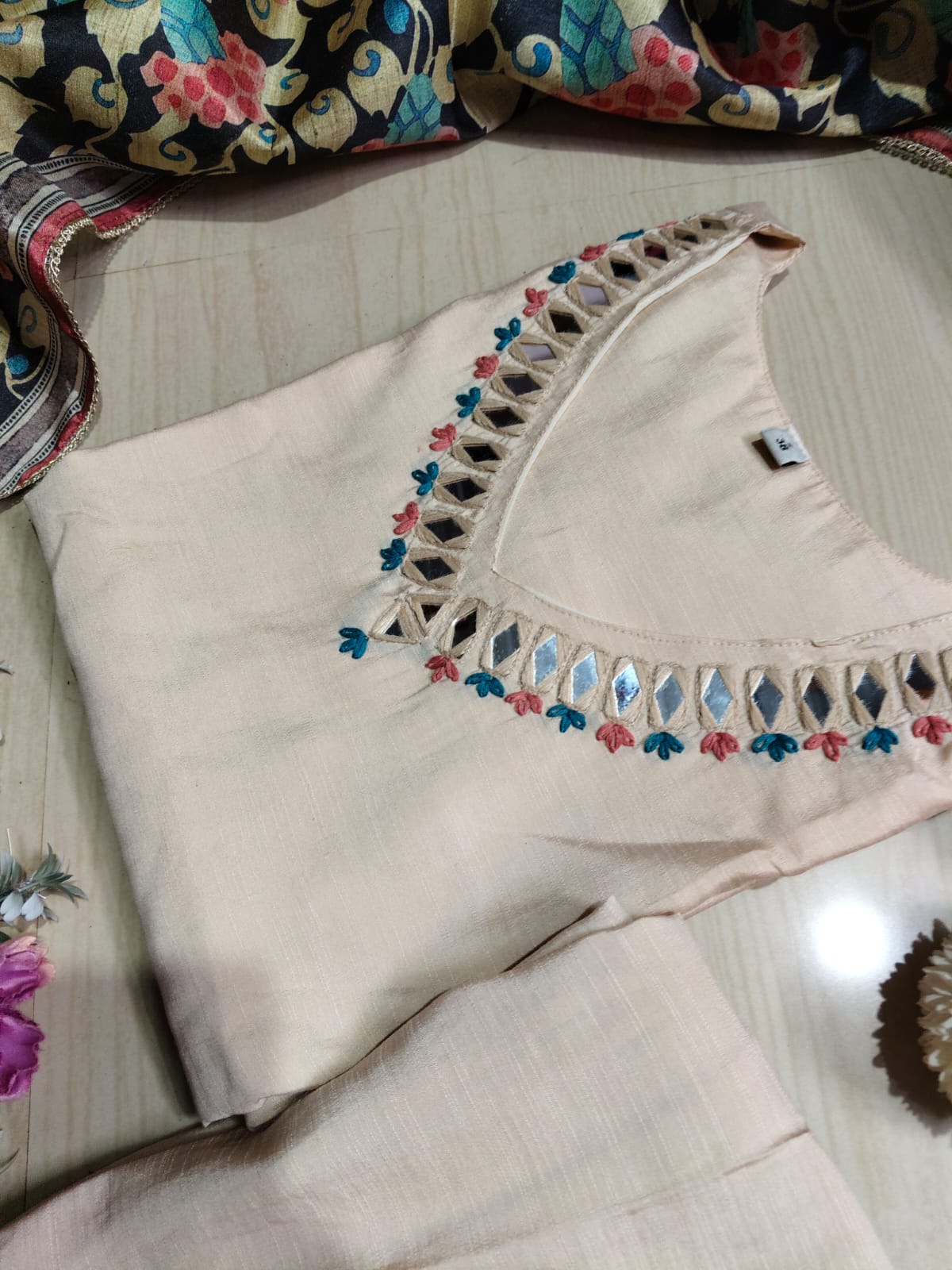 Premium Modal Chanderi Silk Kurti - CSK52