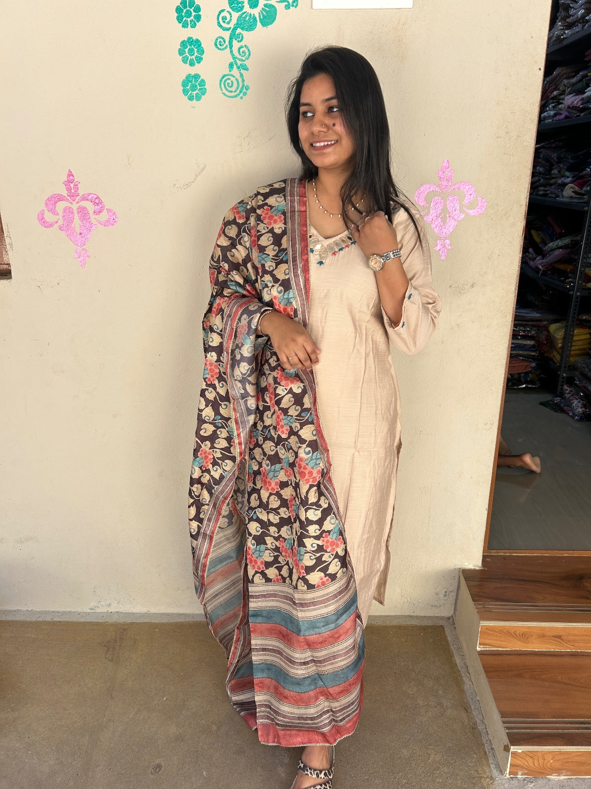 Premium Modal Chanderi Silk Kurti - CSK52