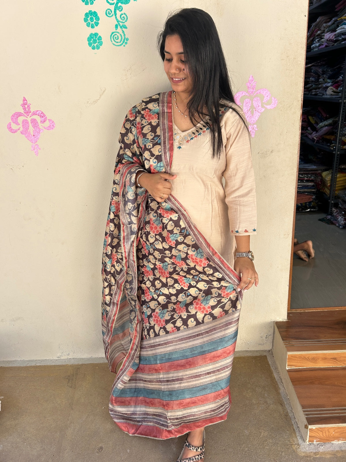 Premium Modal Chanderi Silk Kurti - CSK52