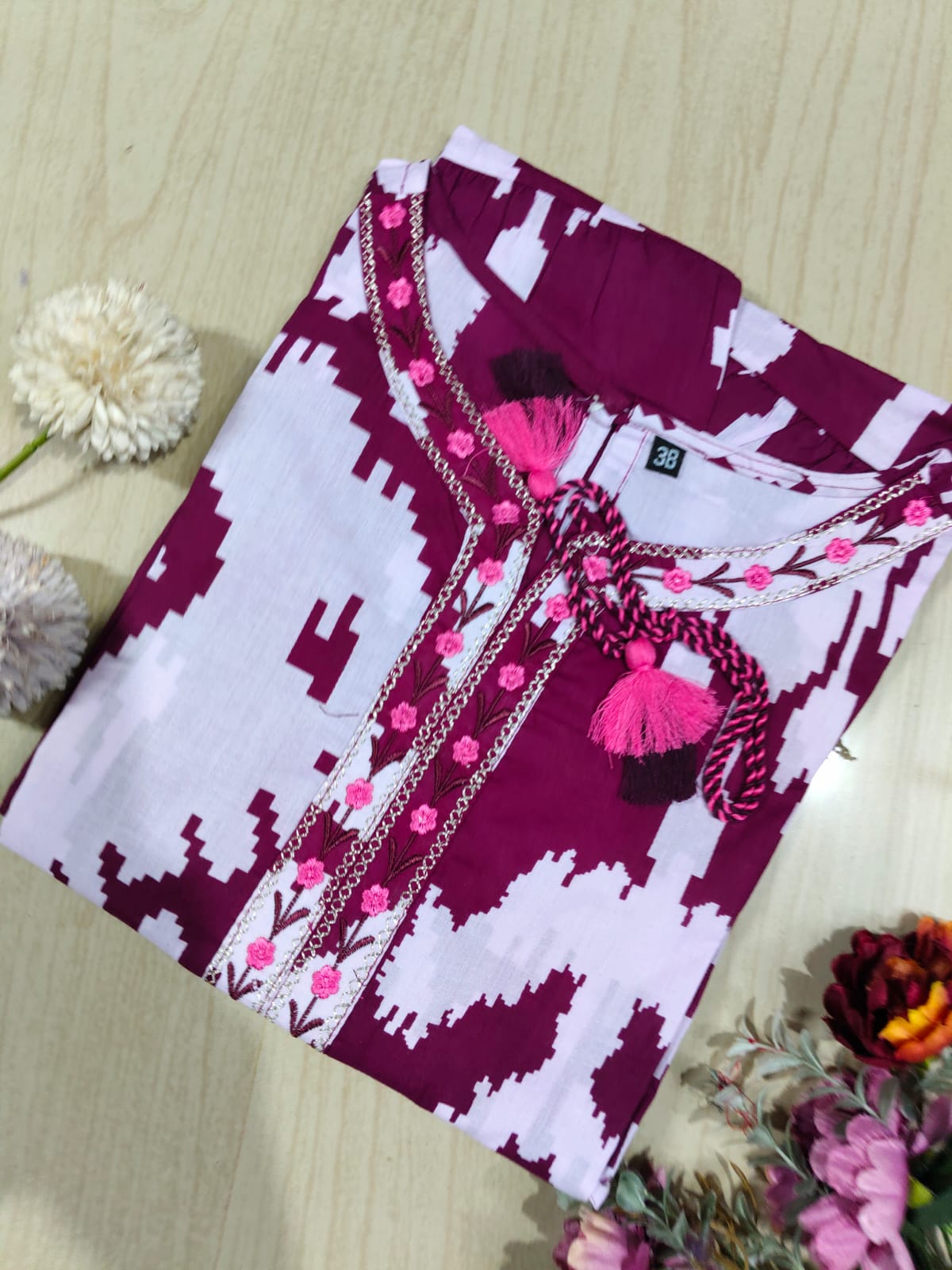Cotton A Line Kurti - CAF25