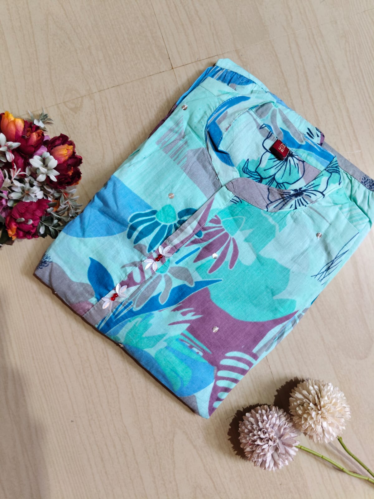 Cotton Long Sleveless Frocks CLF04