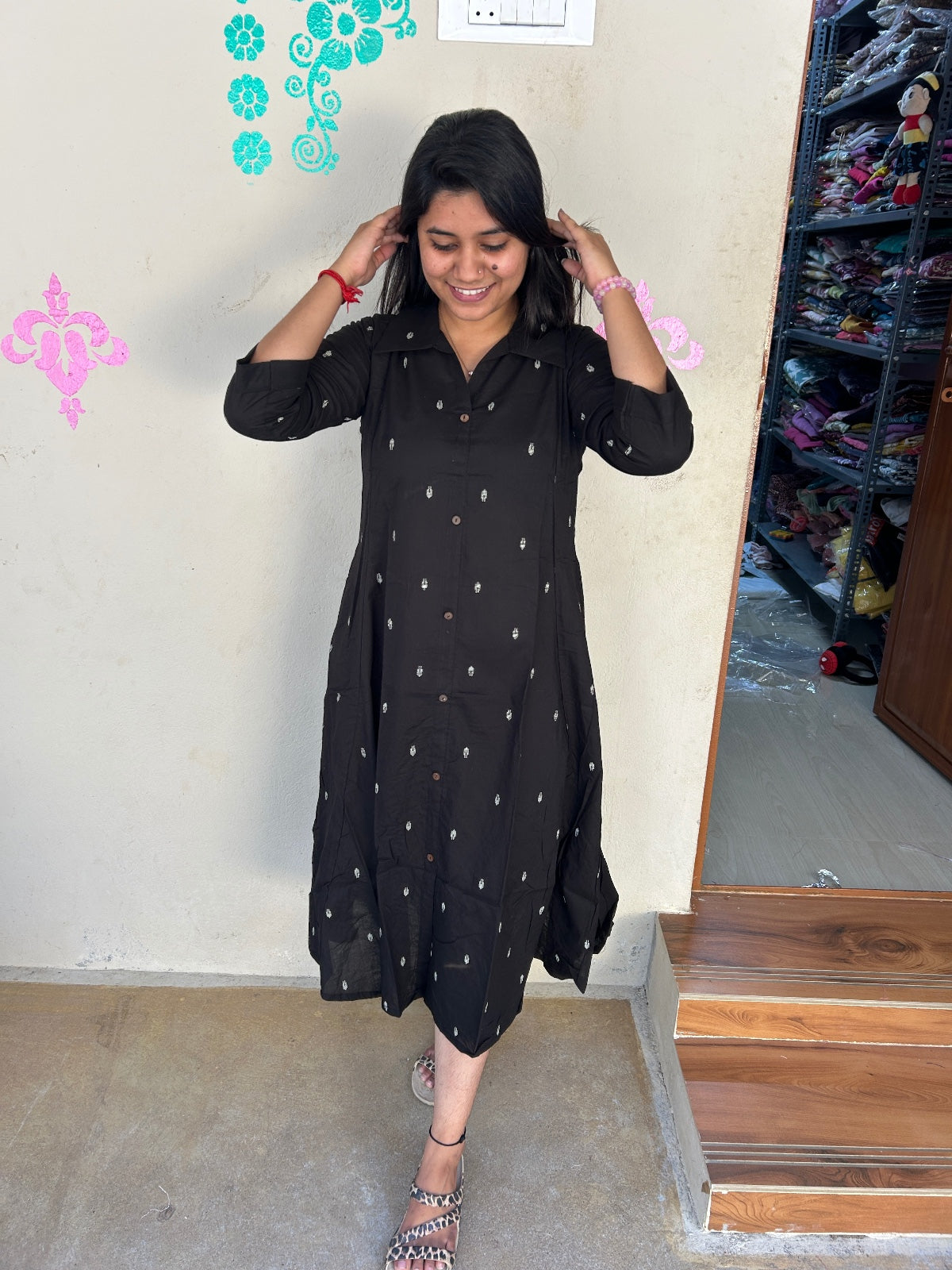 Cotton collar neck Frock CCF04