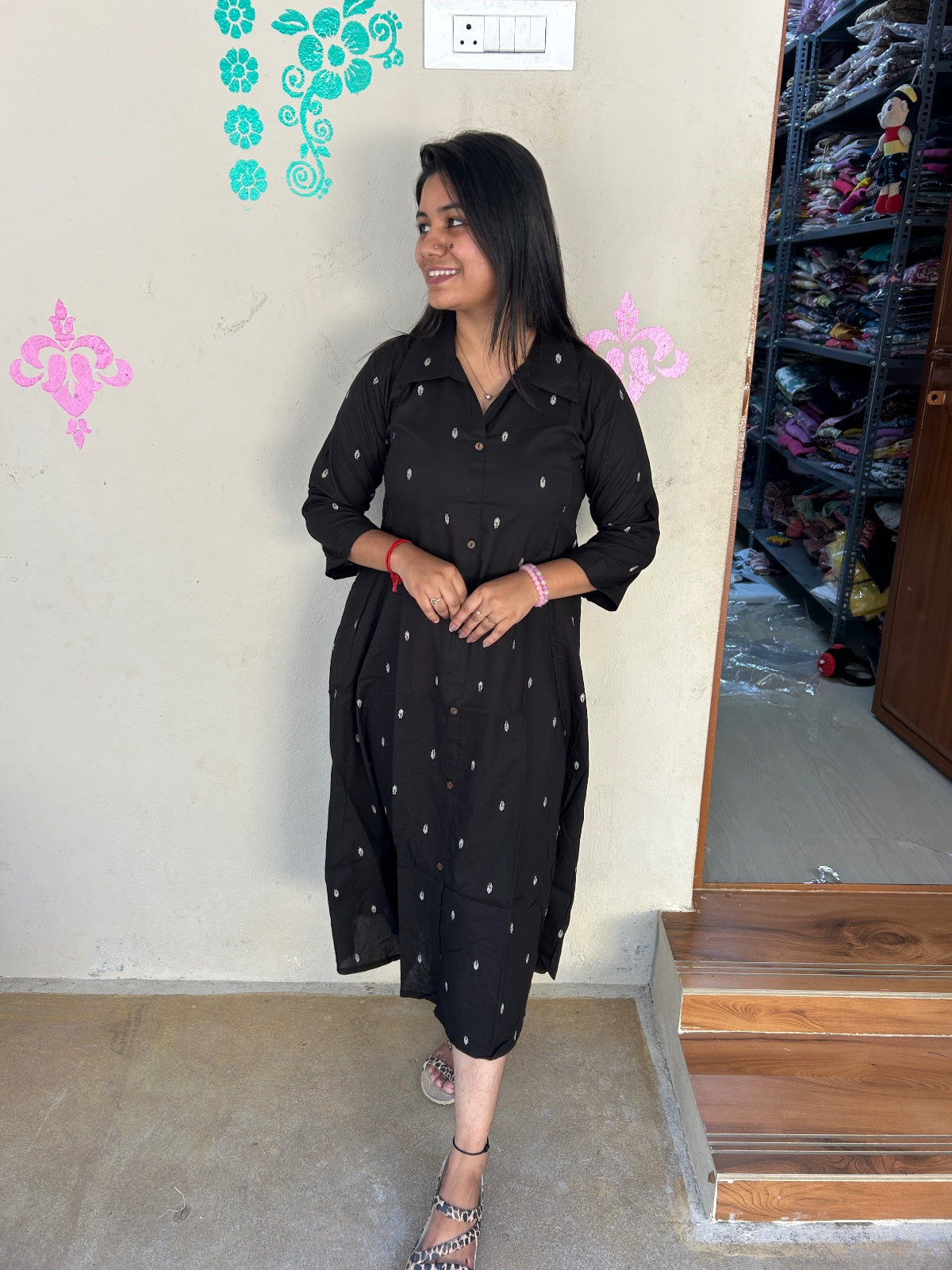 Cotton collar neck Frock CCF04