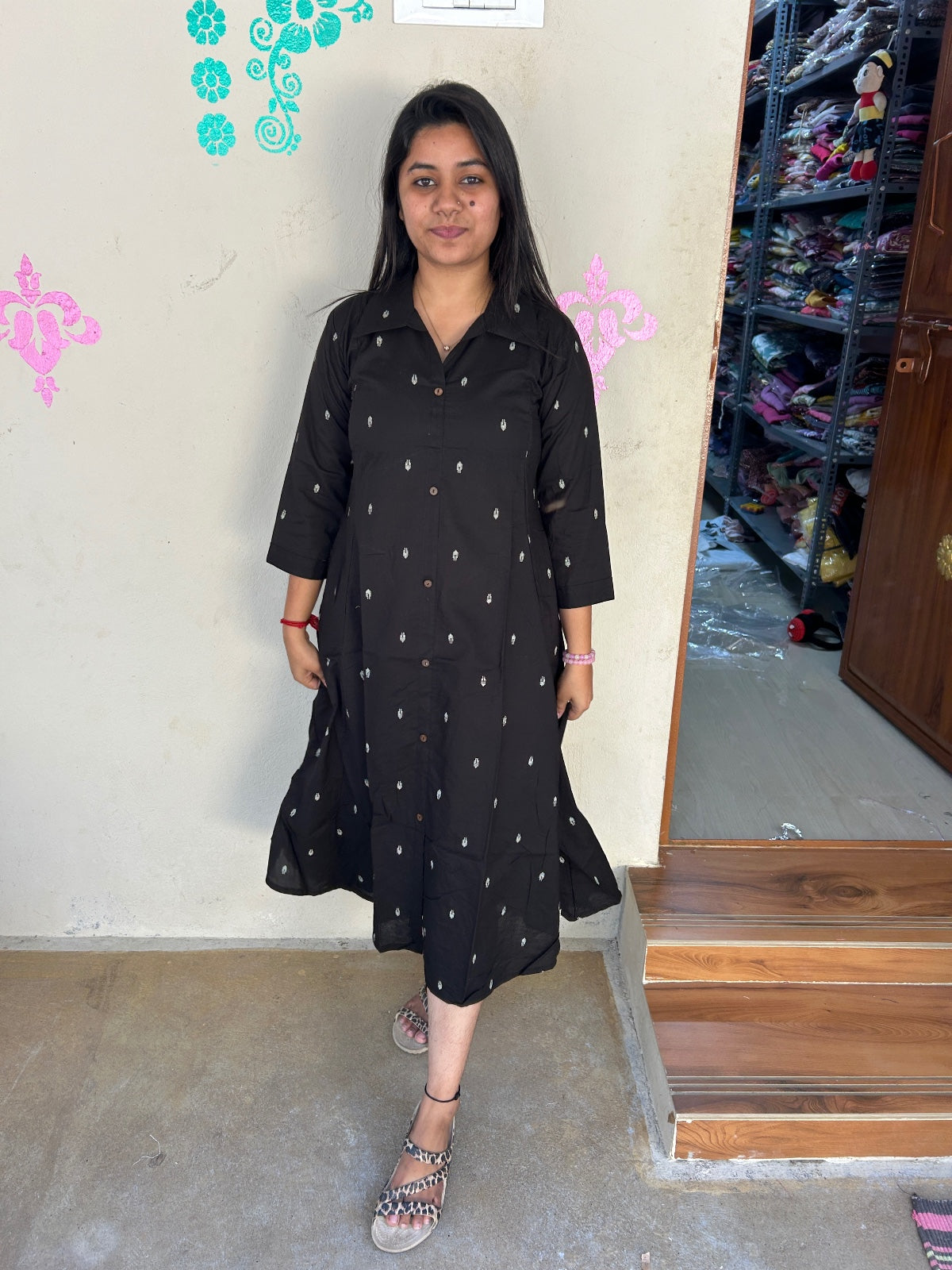Cotton collar neck Frock CCF04