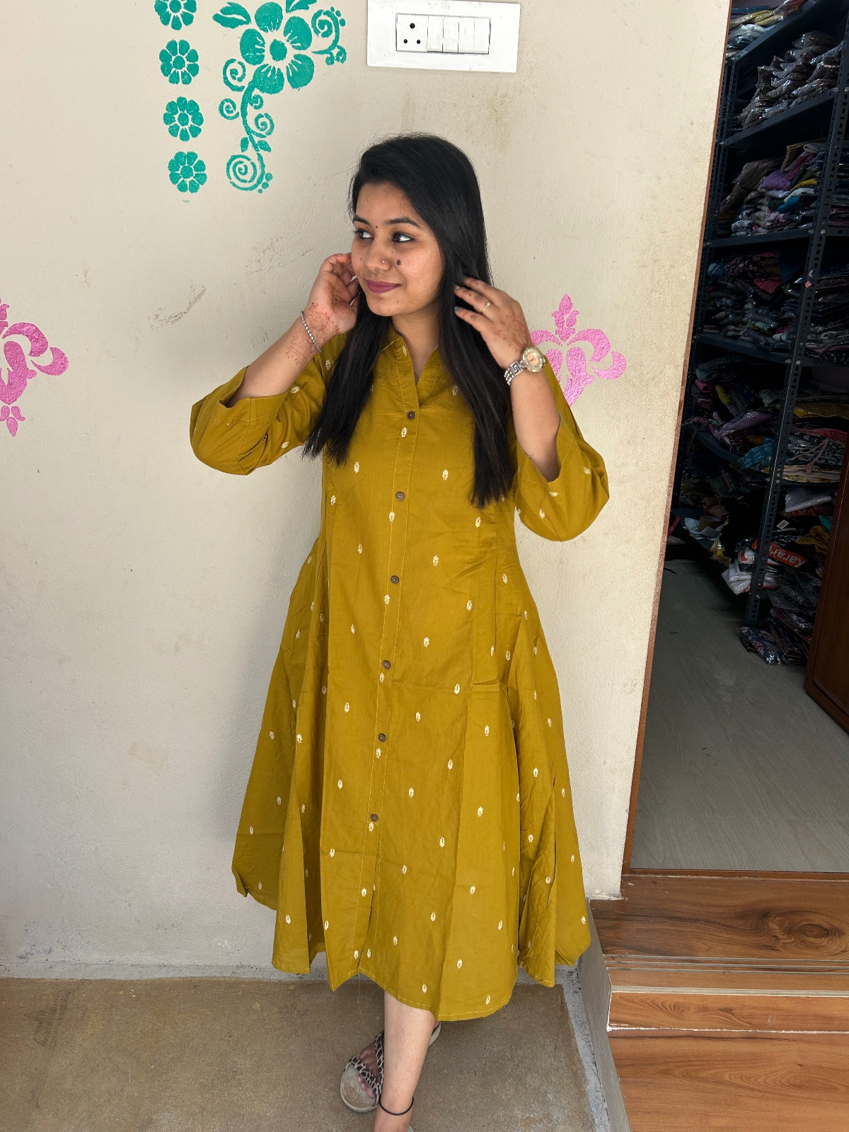 Cotton collar neck Frock CCF05