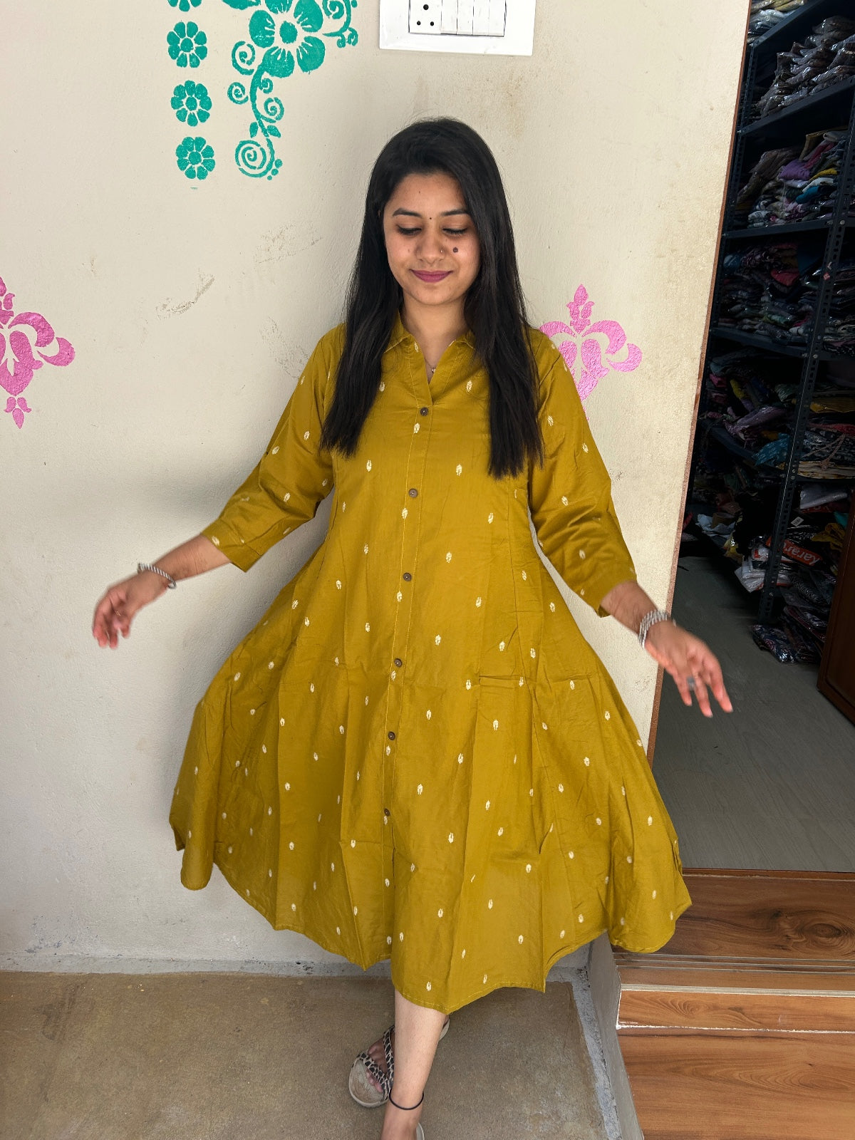 Cotton collar neck Frock CCF05