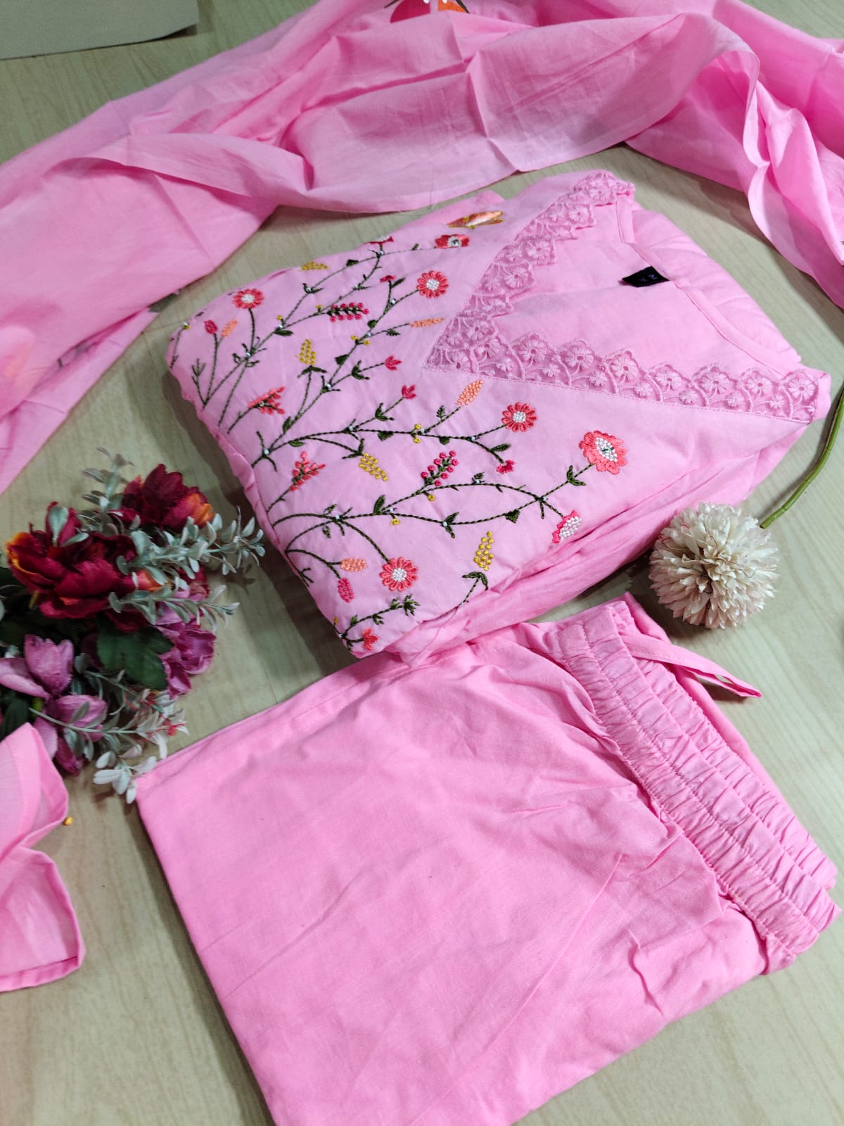 Cotton Floral Anarkali - CA26