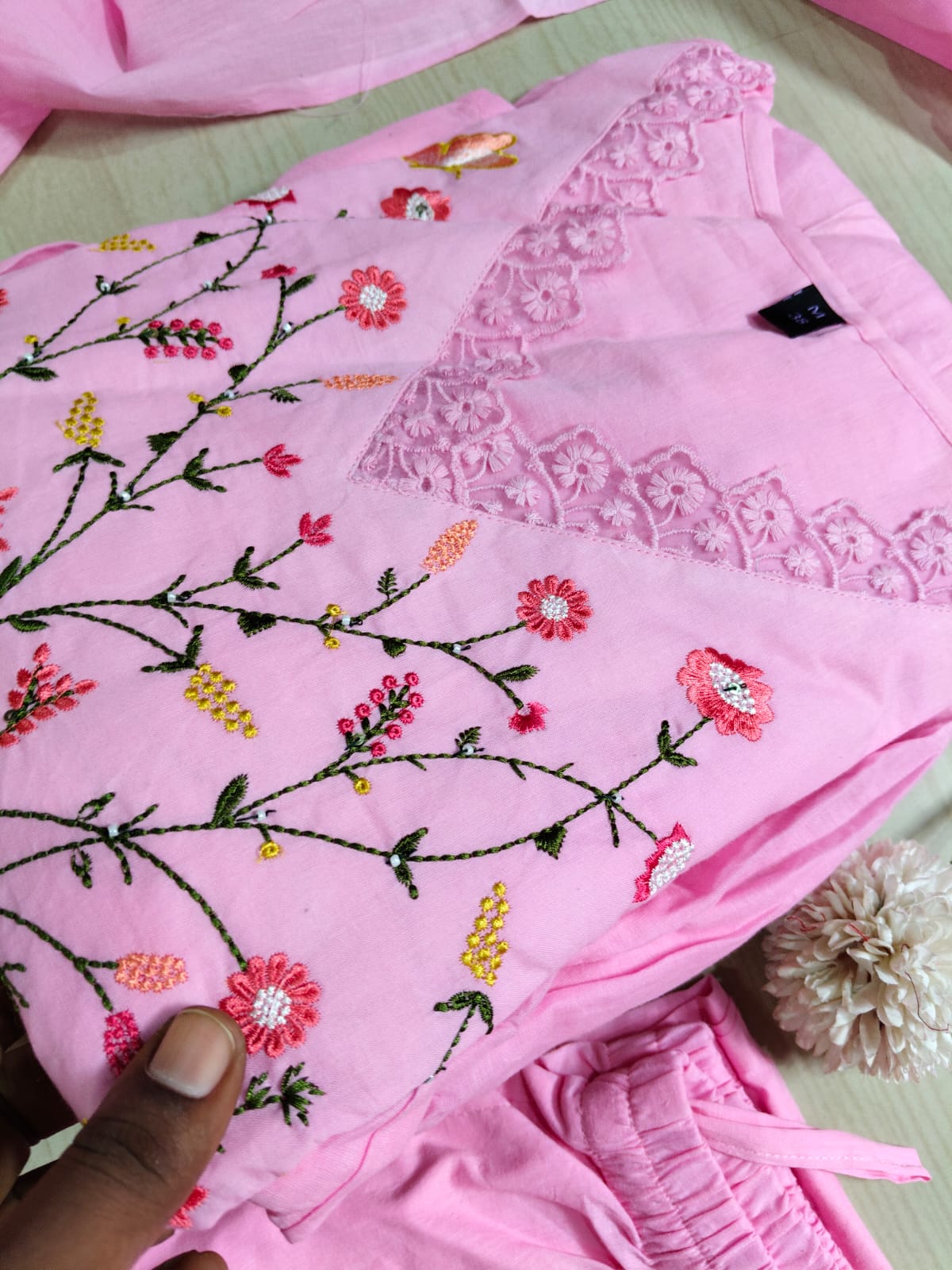 Cotton Floral Anarkali - CA26