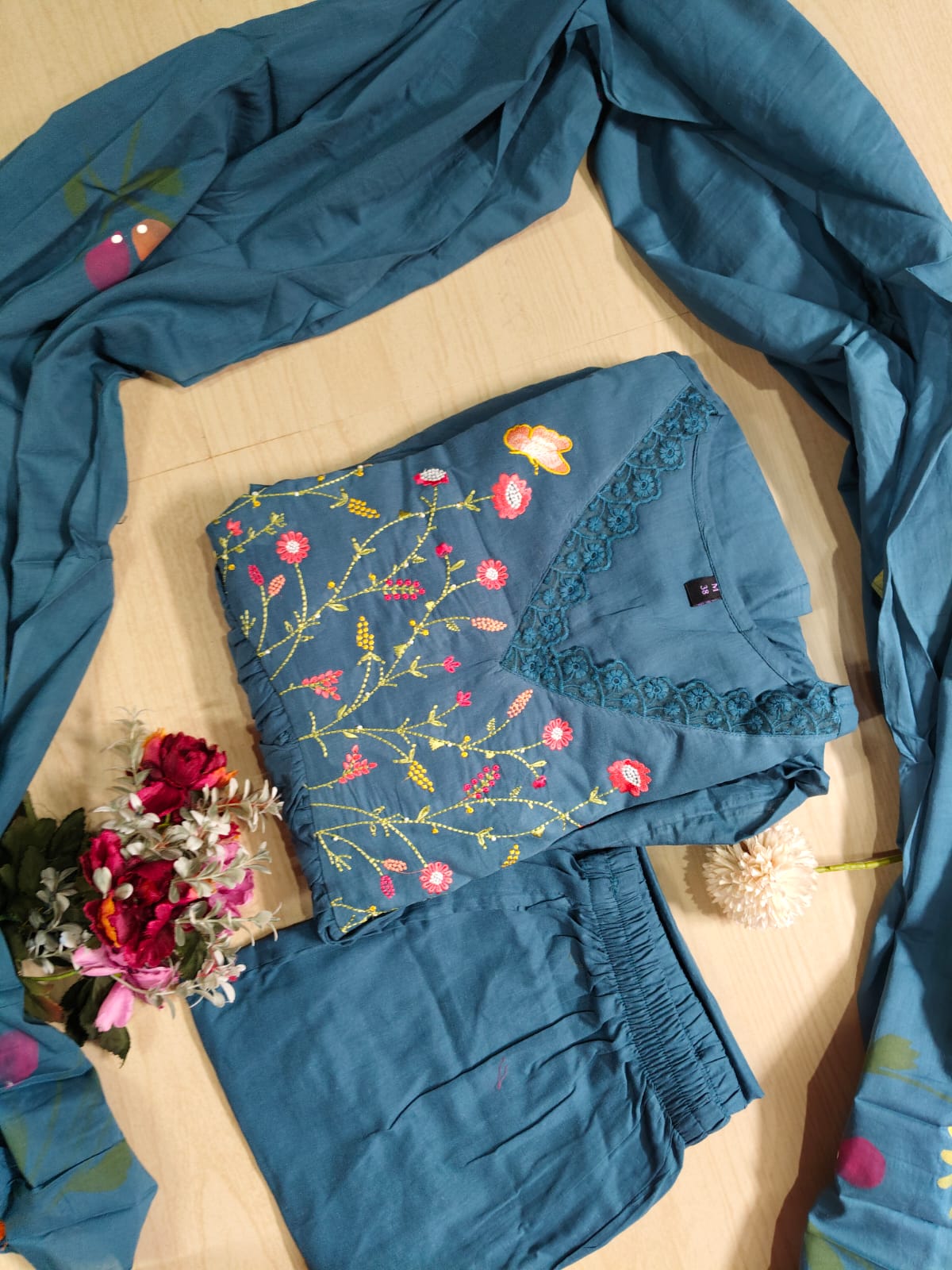 Cotton Floral Anarkali - CA24