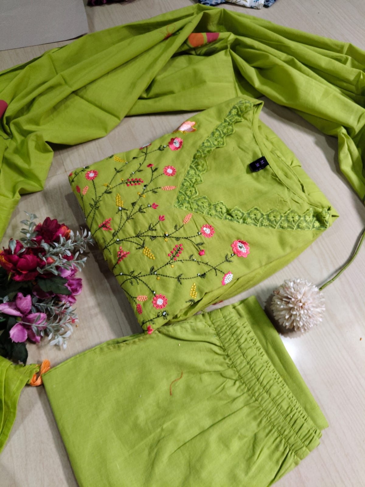 Cotton Floral Anarkali - CA25