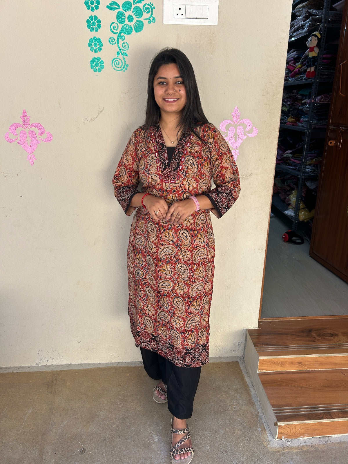 Kalamkari Kurti with Palazzo Pant KKP01