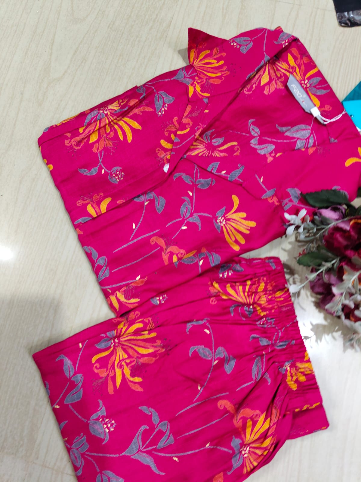 A Line Vertican Silk Kurti AVS26