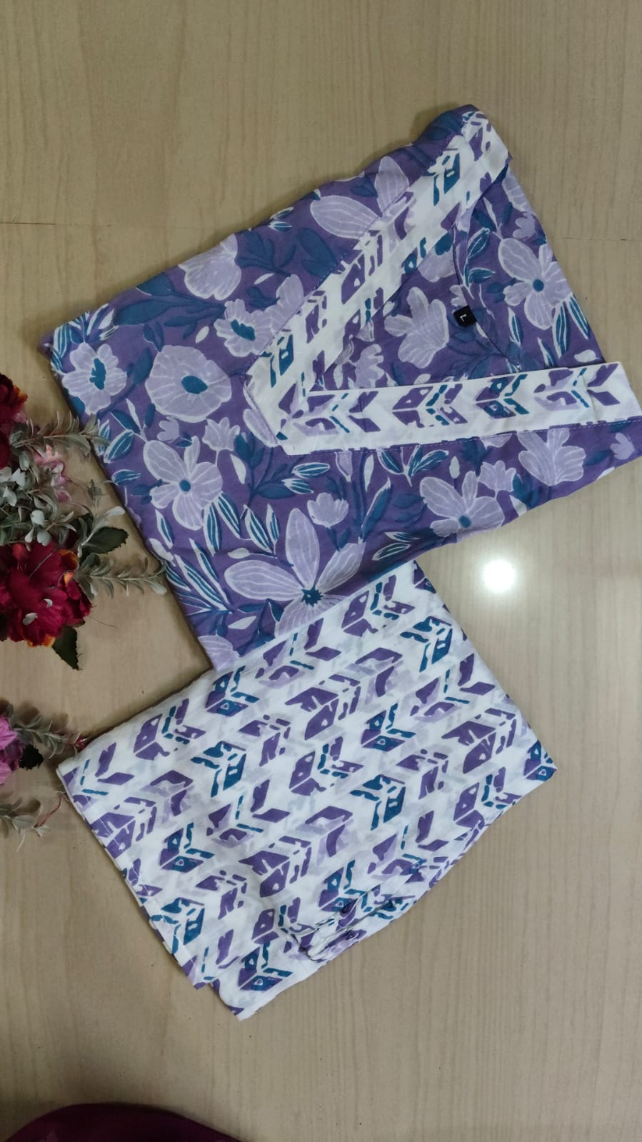 V neck Kurthi with Pant ALN28