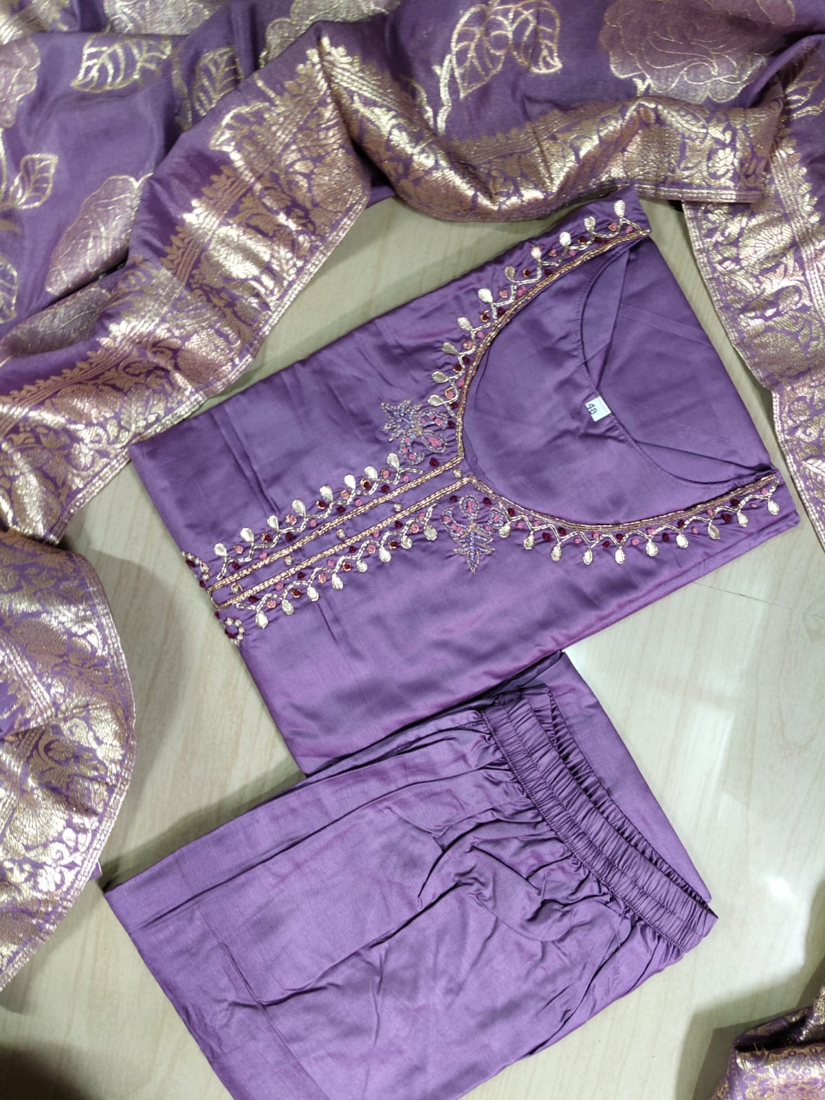Premium Modal Chanderi Silk Kurti - CSK57