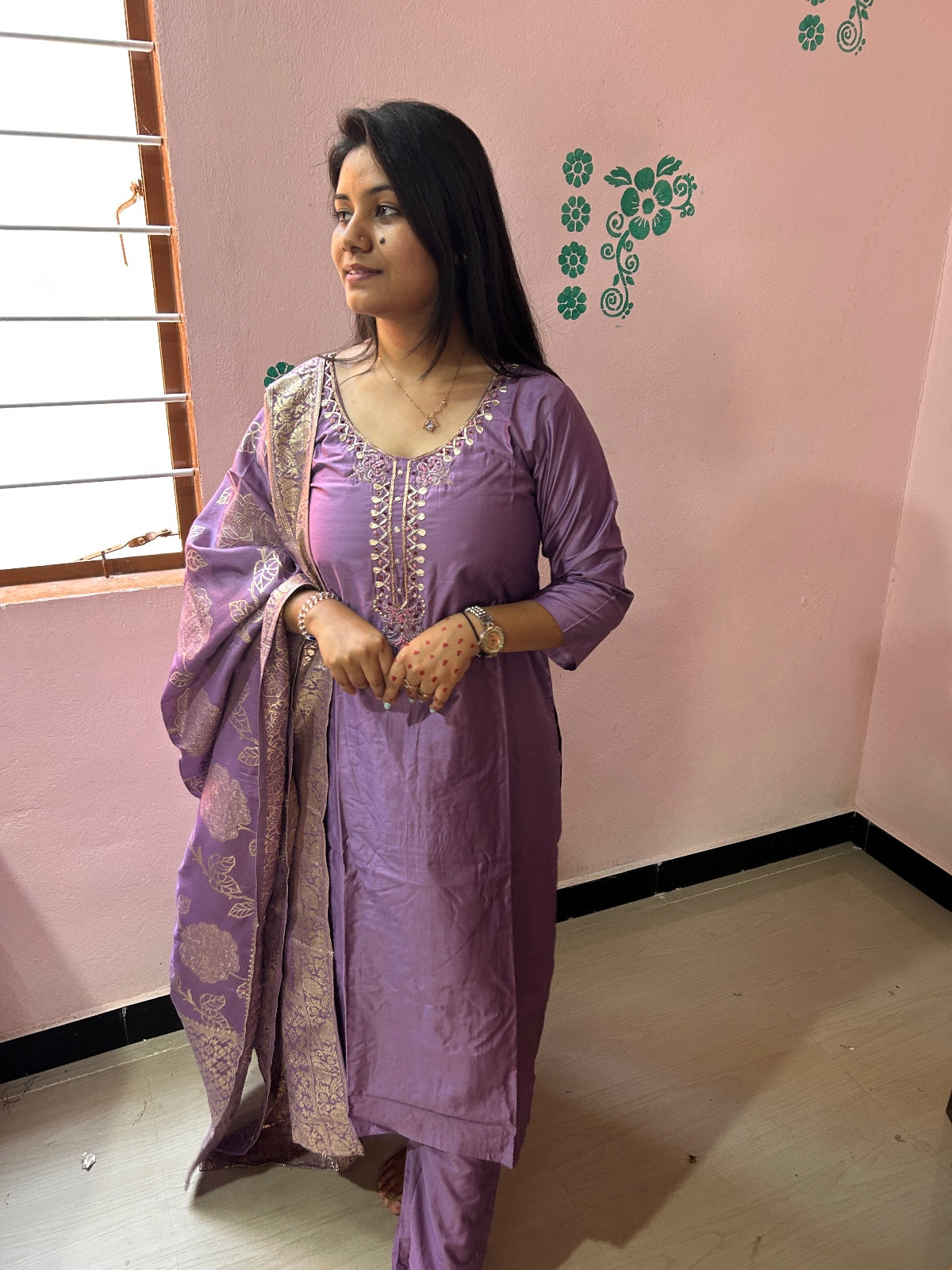 Premium Modal Chanderi Silk Kurti - CSK57