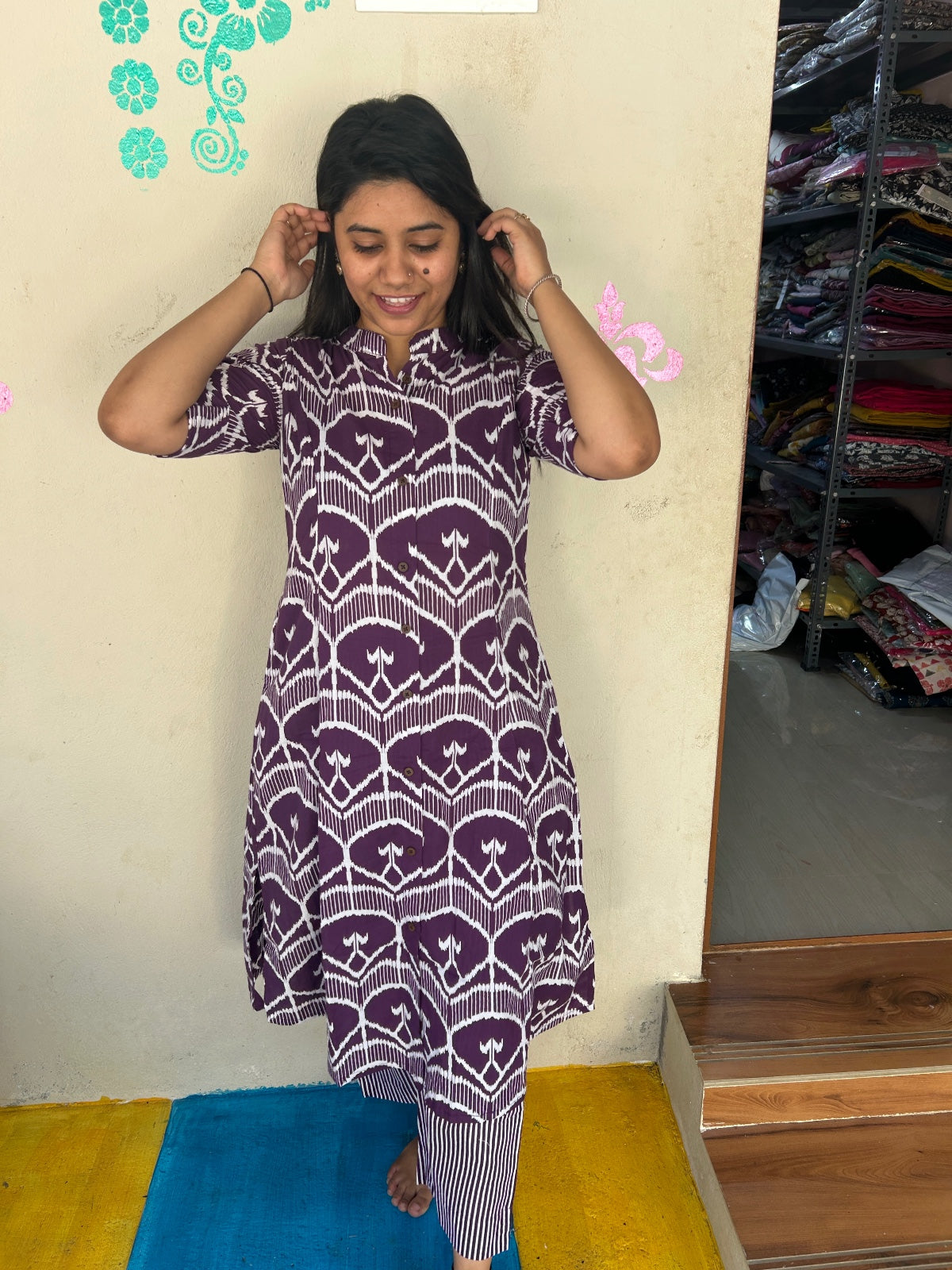 A-Line Cotton Kurti AL215