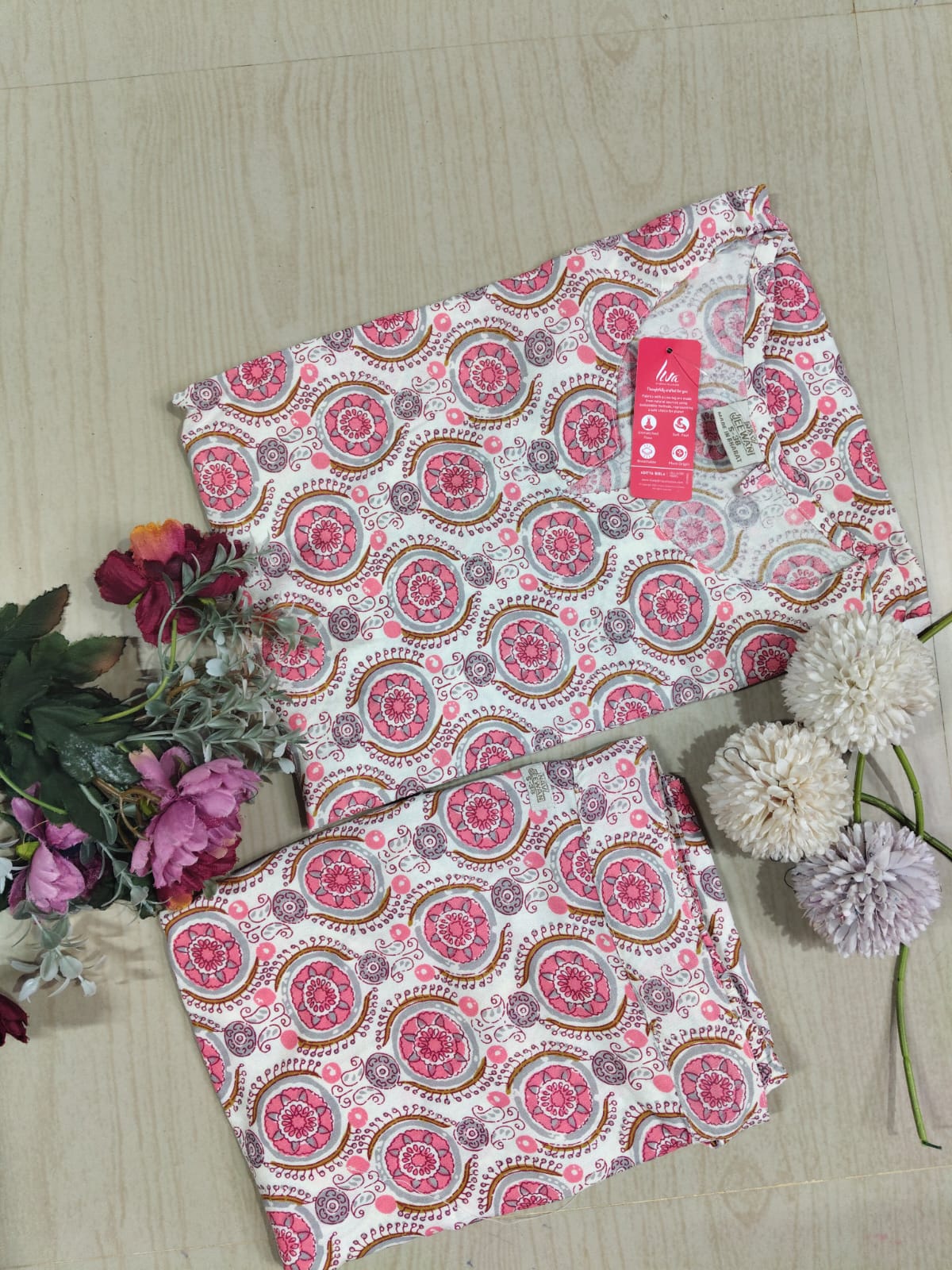 Cotton Co-ord Sets ( night suits ) NSC131