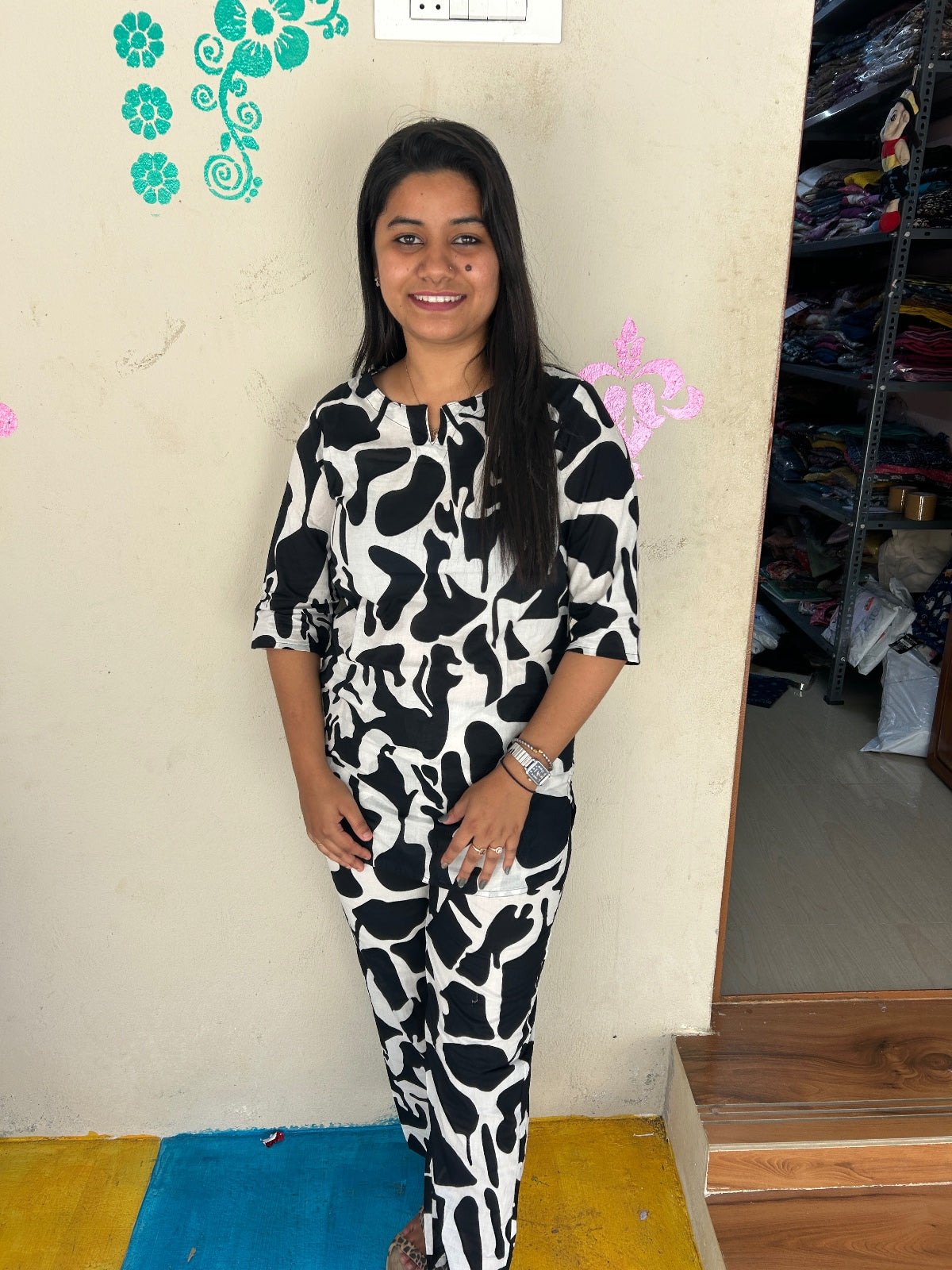Cotton Co-ord Sets ( night suits ) NSC147