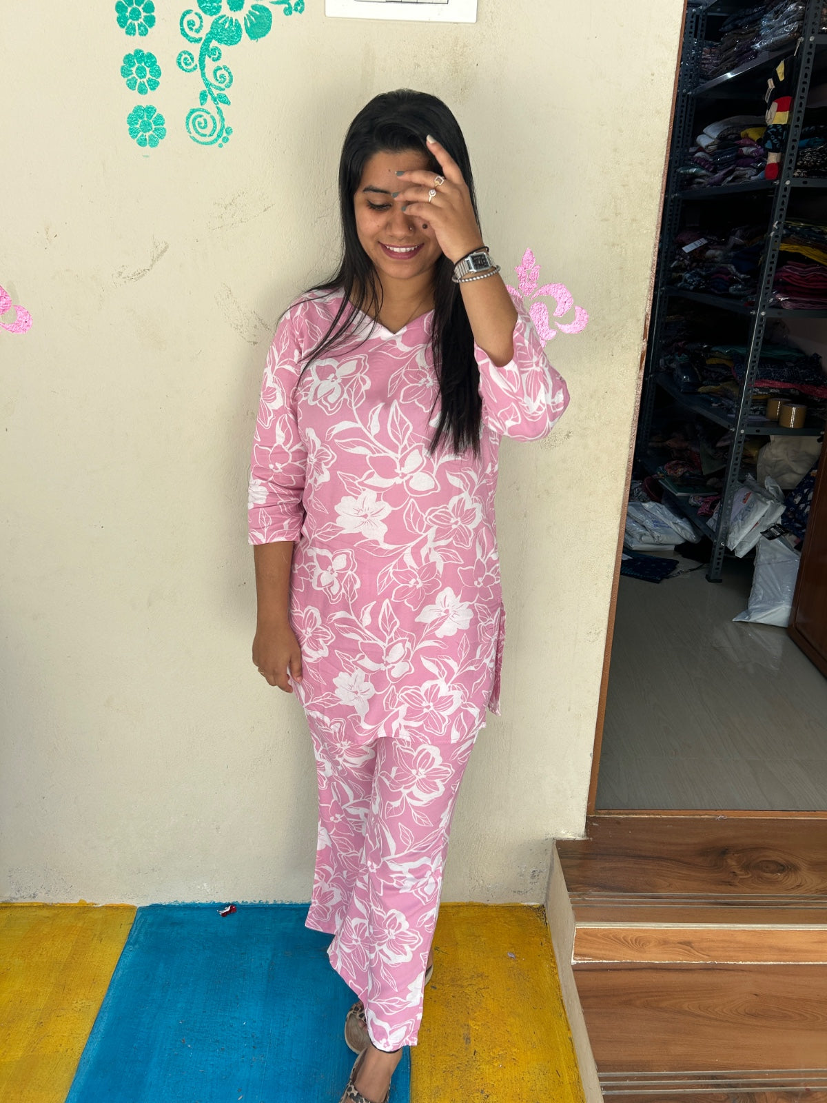 Cotton Co-ord Sets ( night suits ) NSC162