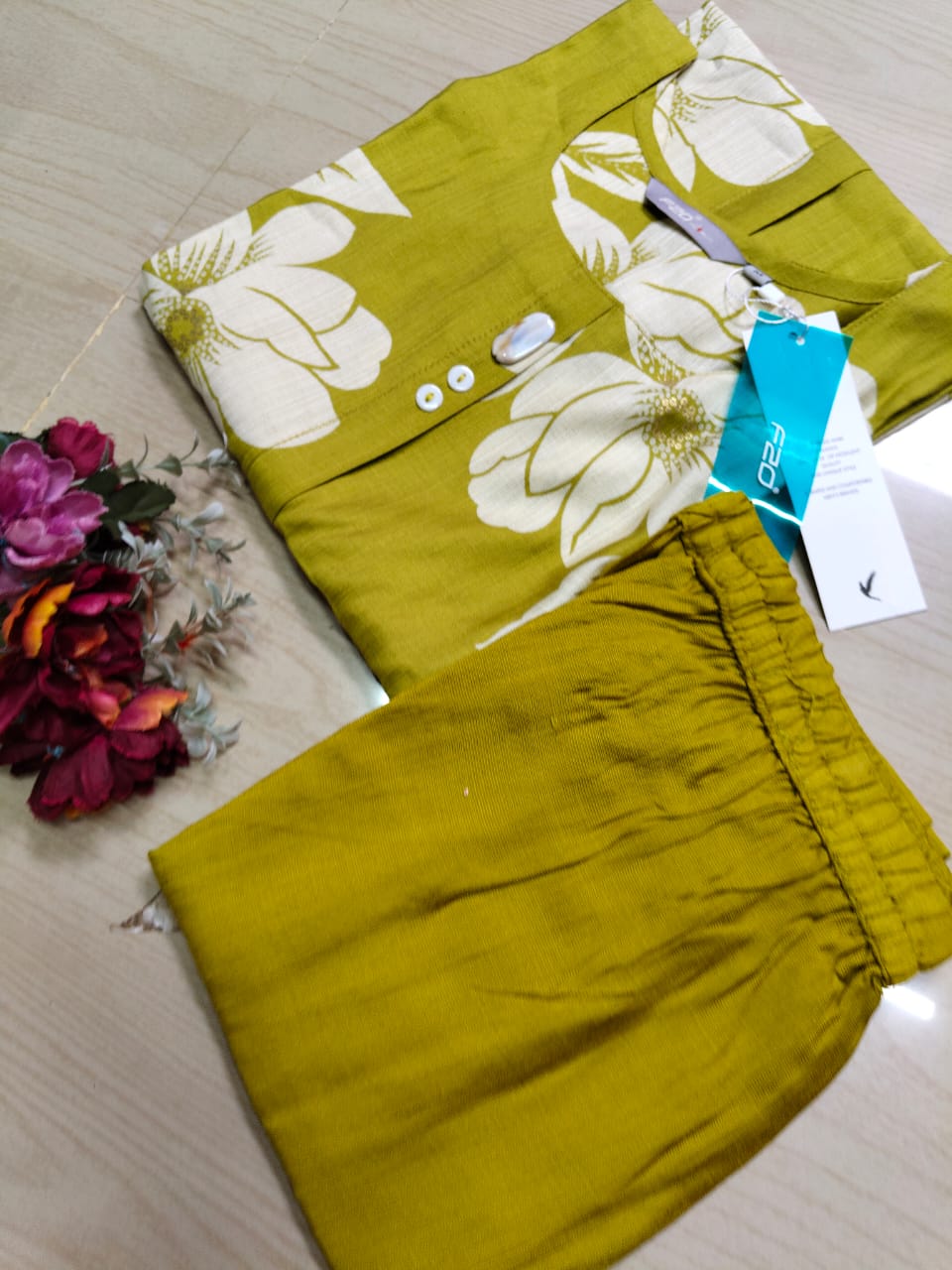 A Line Vertican Silk Kurti AVS33