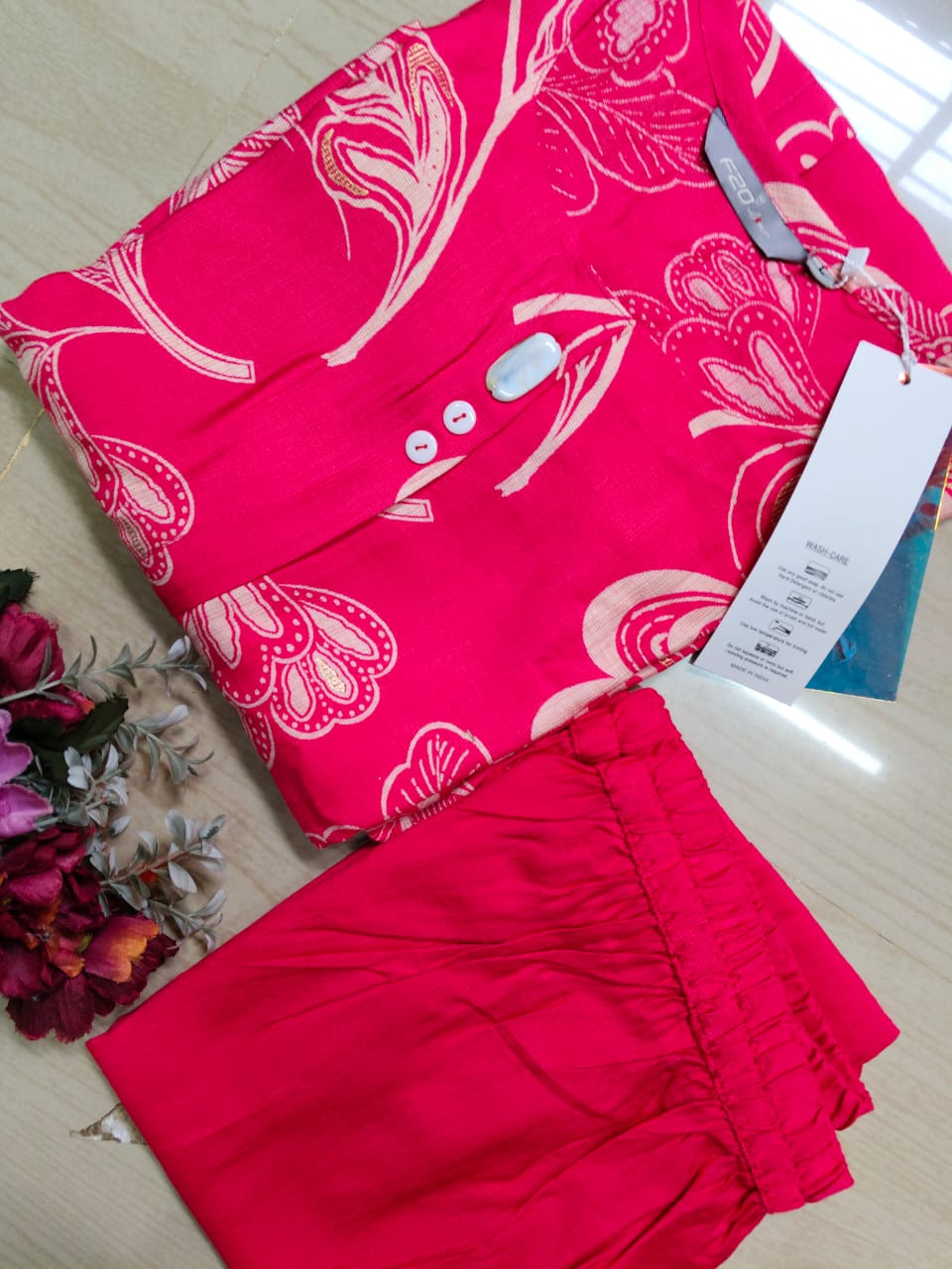 A Line Vertican Silk Kurti AVS30
