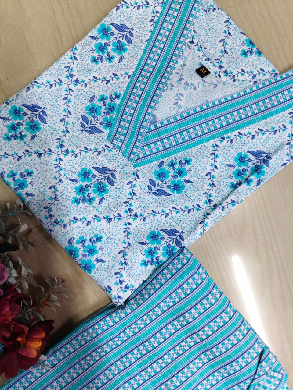 V neck Kurthi with Pant ALN33